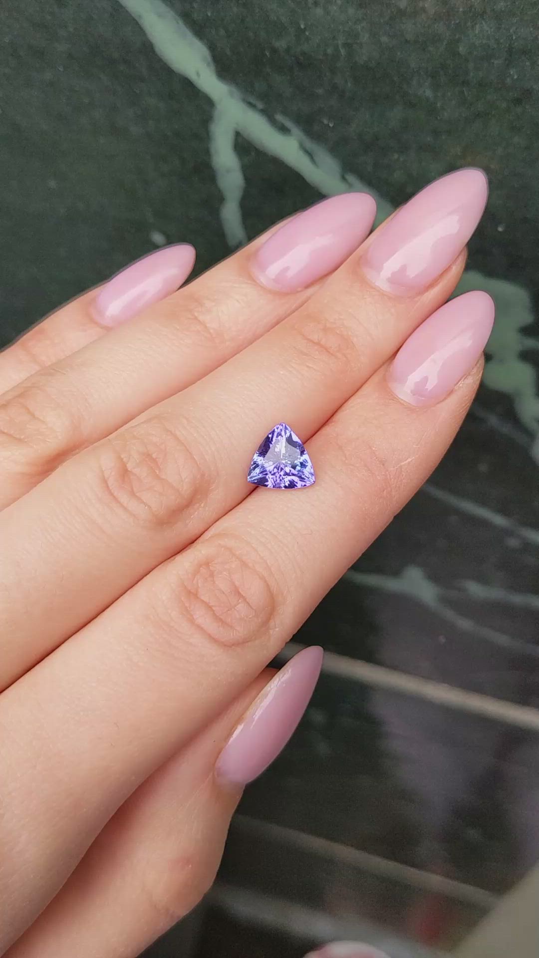 2.52 Ct. Tanzanite from Tanzania Size Video