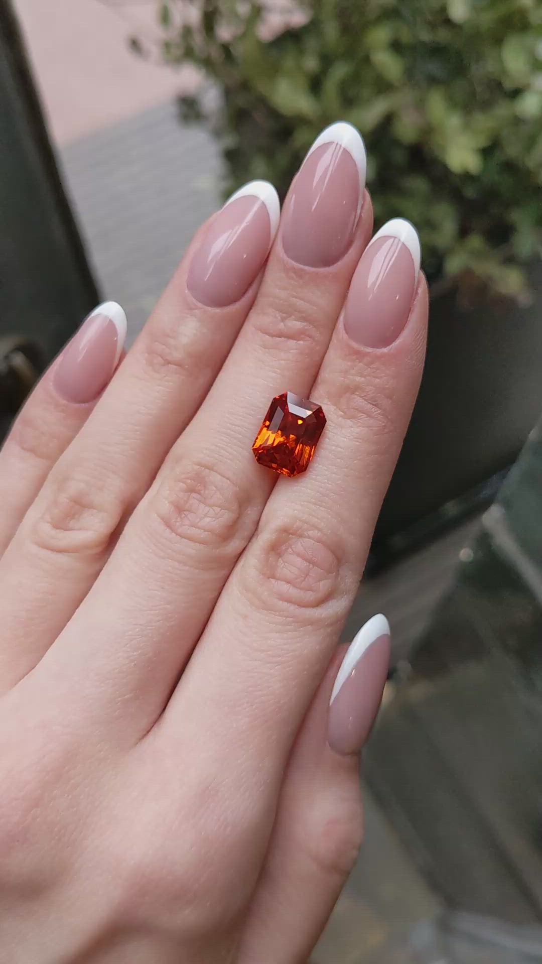 7.73 Ct. Spessartite Garnet from Ceylon (Sri Lanka) Size Video