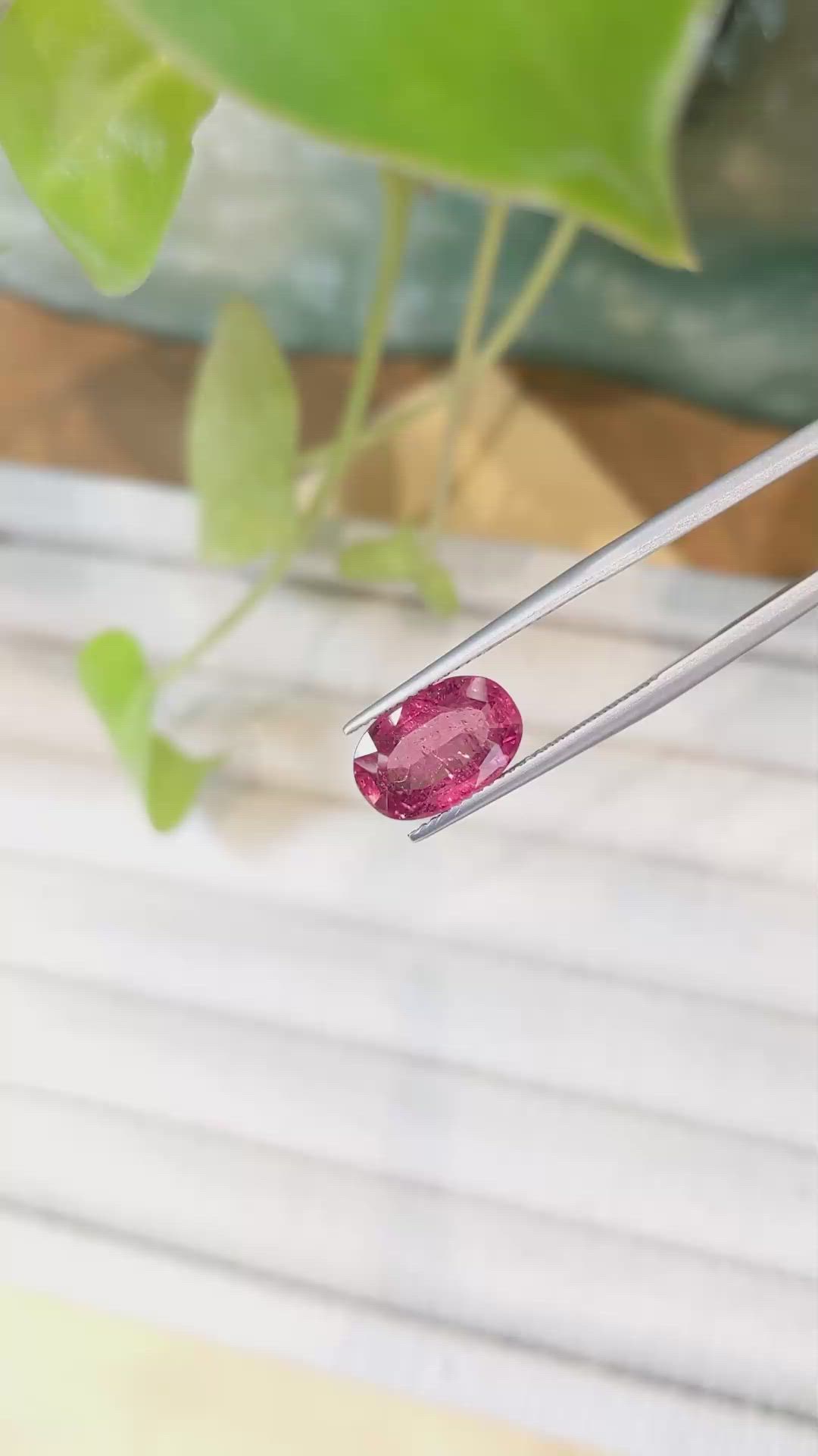 4.04 Ct. Pink Tourmaline from Mozambique Size Video