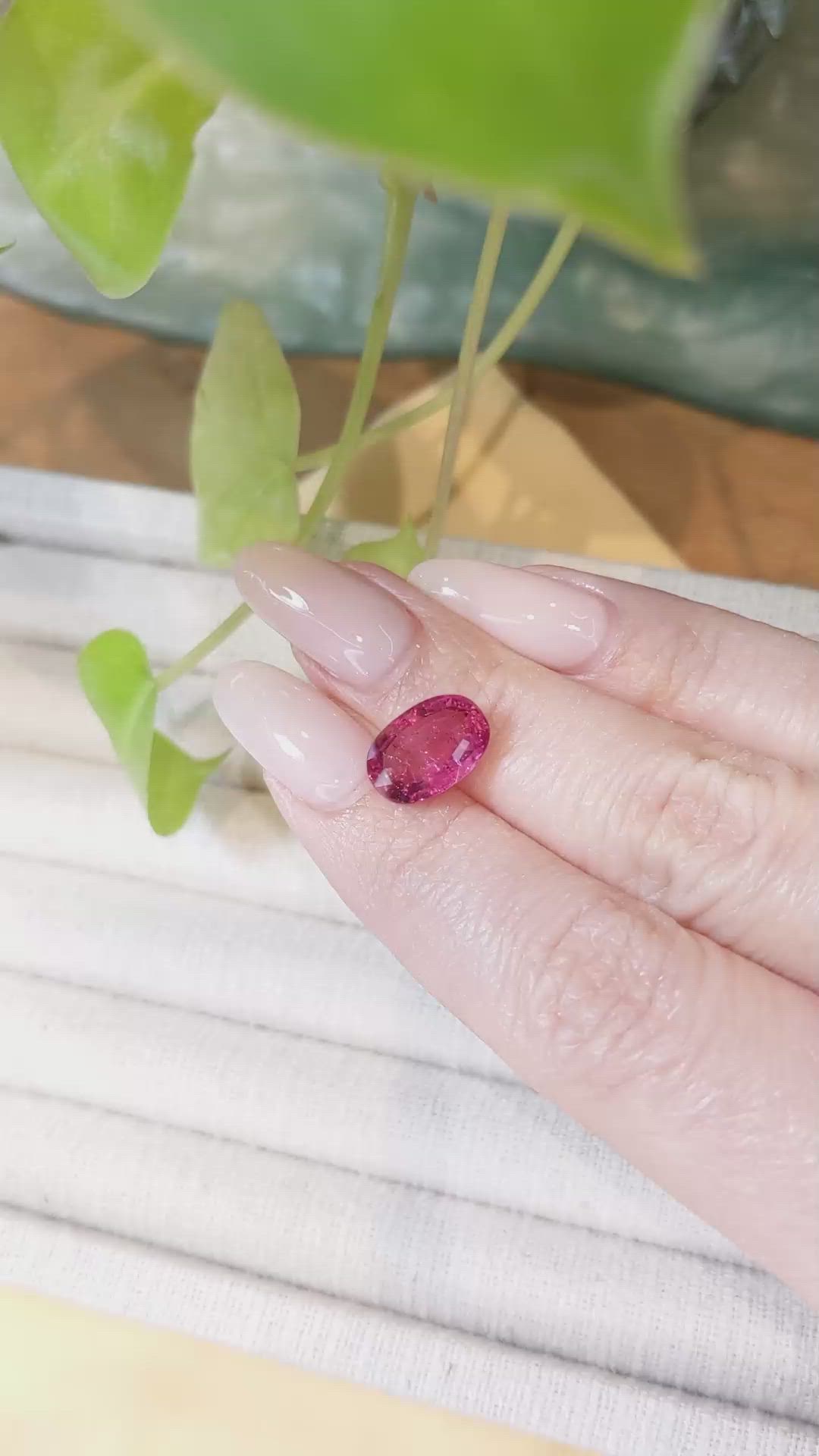 4.04 Ct. Pink Tourmaline from Mozambique Size Video