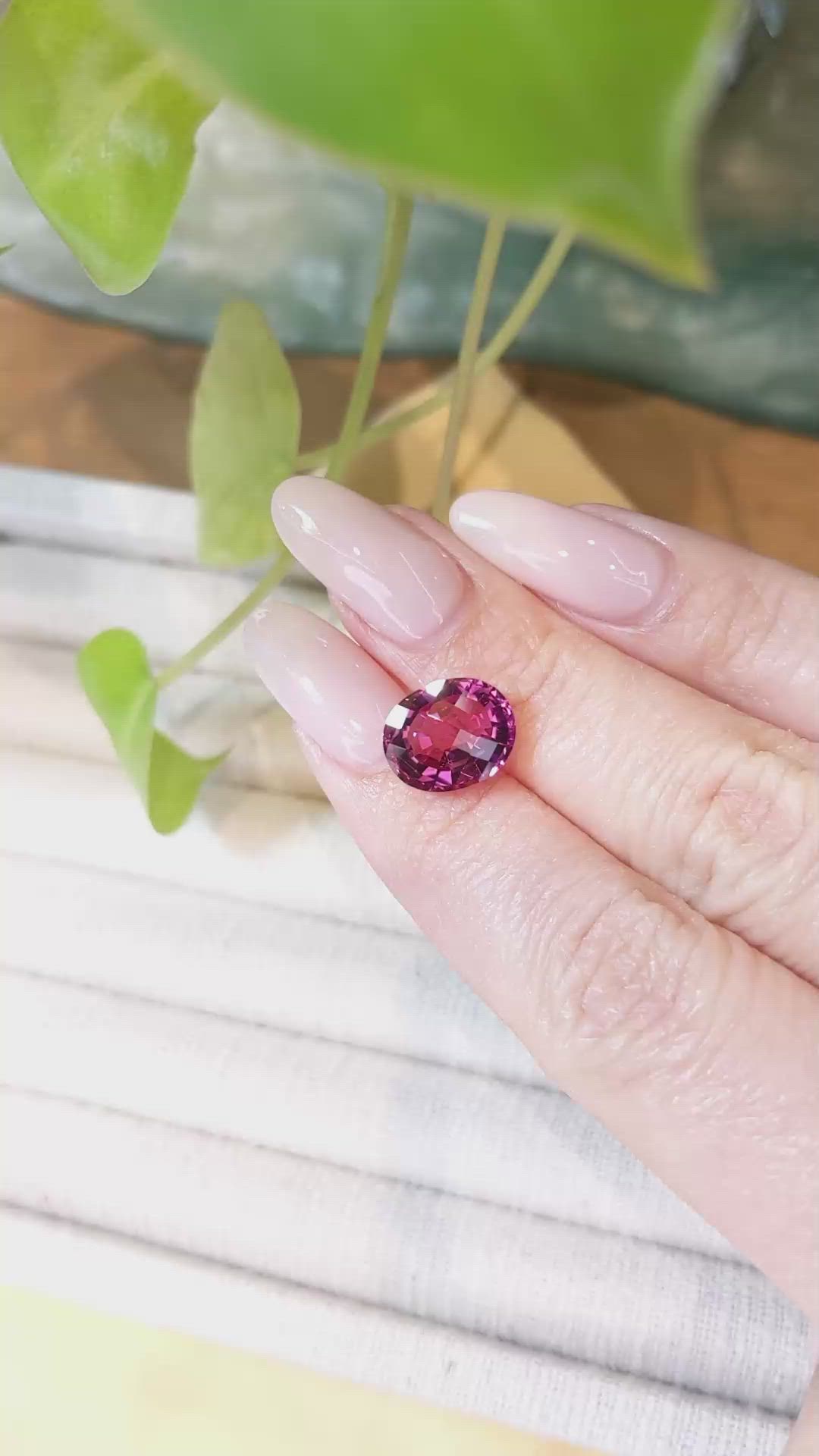 4.69 Ct. Pink Tourmaline from Mozambique Size Video