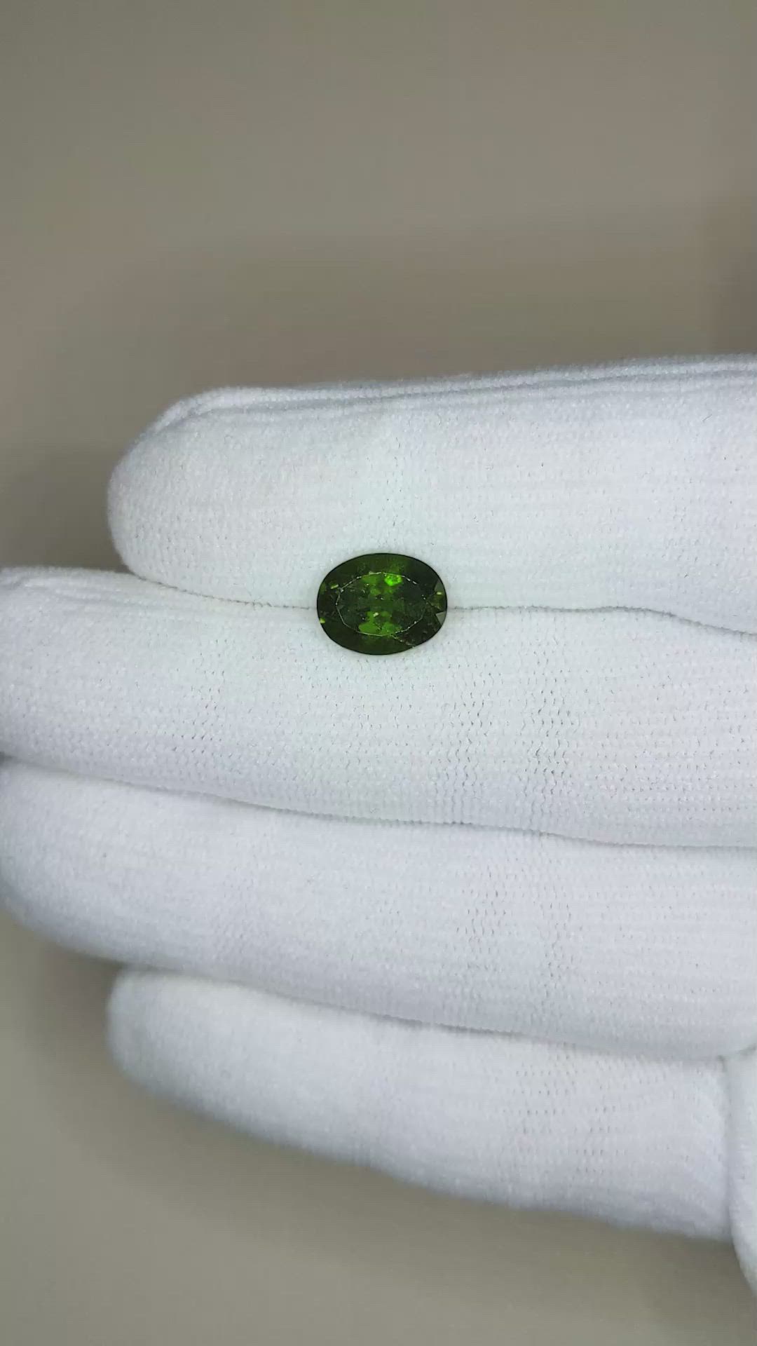 3.02 Ct. Chrome Tourmaline from Africa Size Video