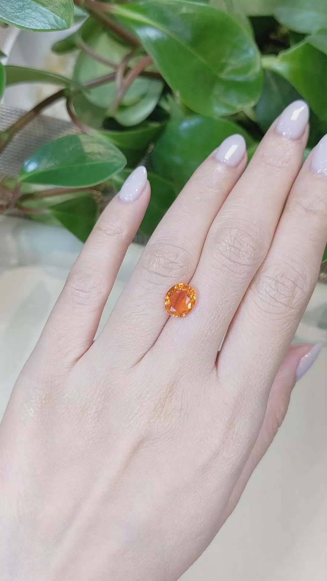 1.59 Ct. Fire Opal from Mexico Size Video