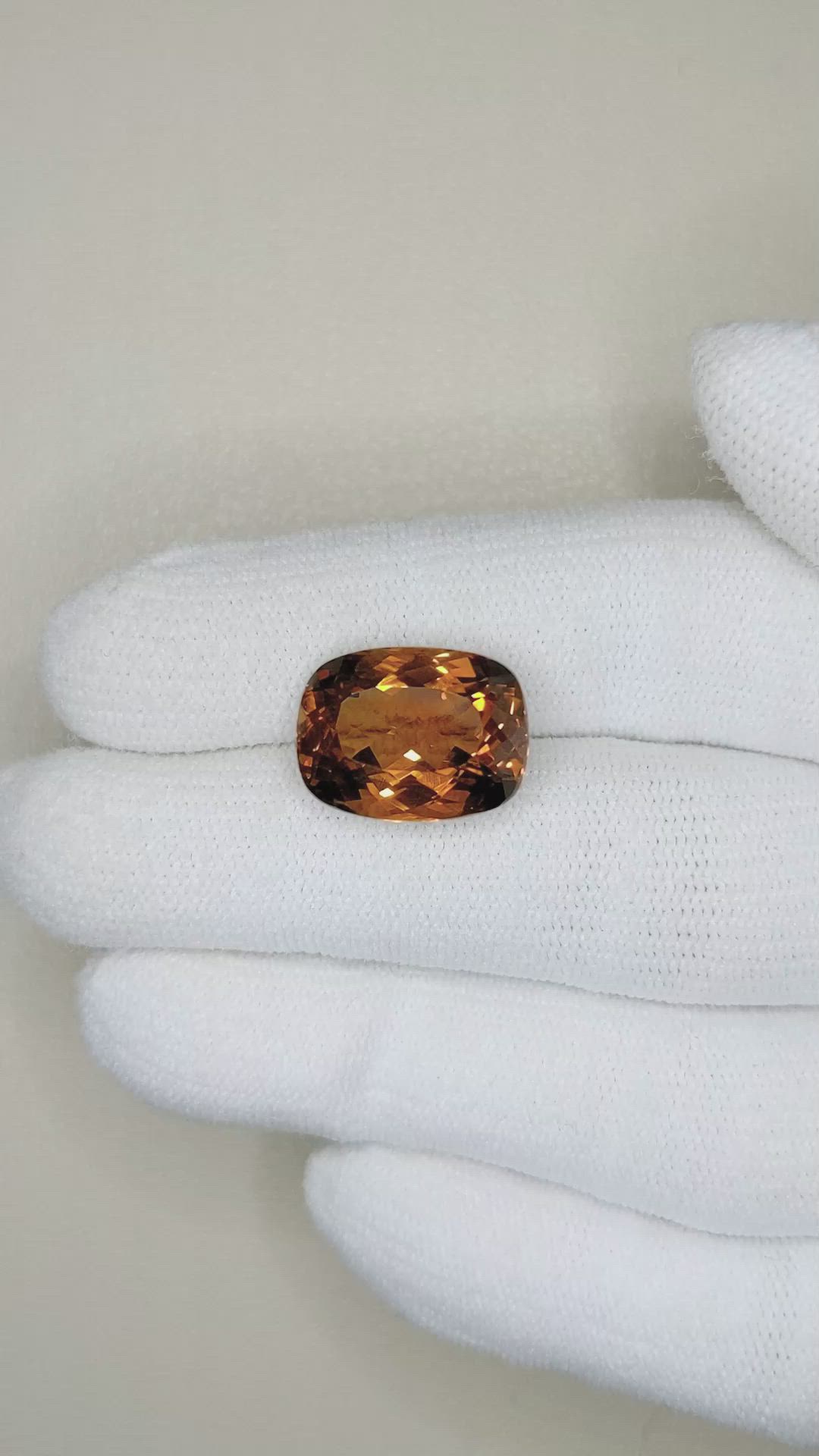 8.72 Ct. Madeira Citrine from Bolivia Size Video