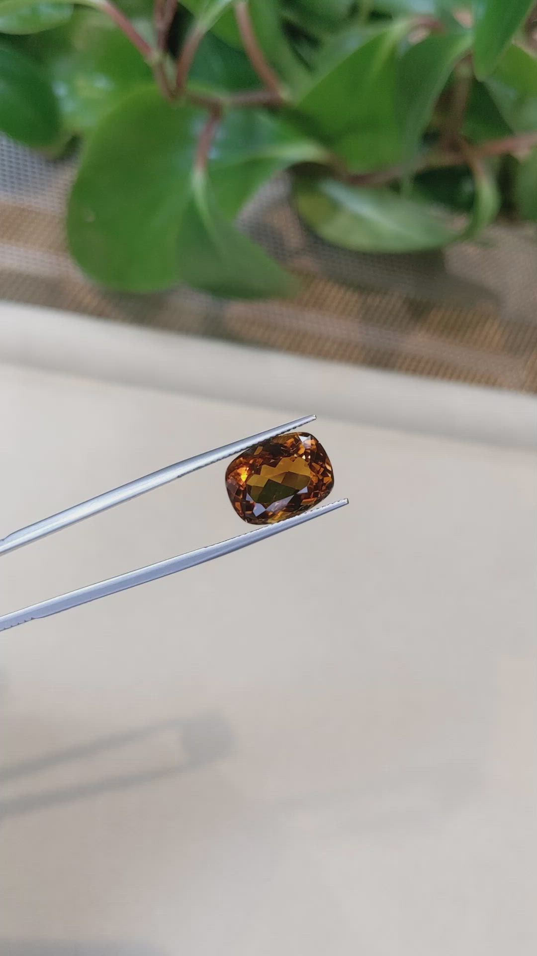 8.72 Ct. Madeira Citrine from Bolivia Size Video