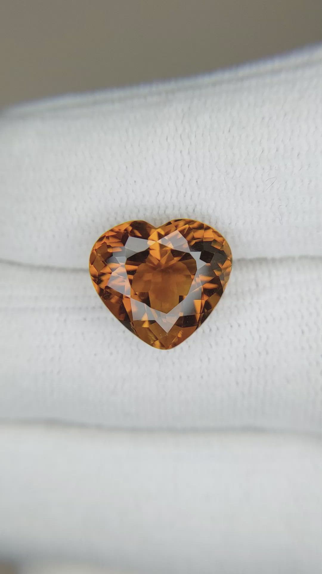 6.24 Ct. Madeira Citrine from Bolivia Size Video