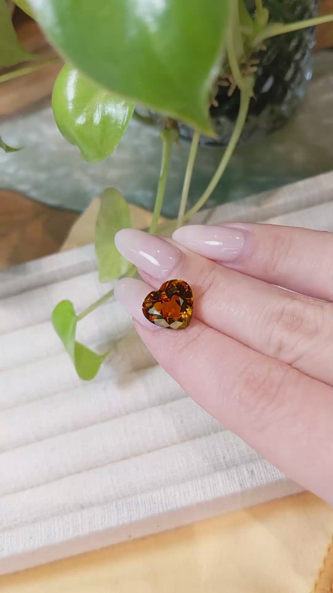 6.24 Ct. Madeira Citrine from Bolivia Size Video