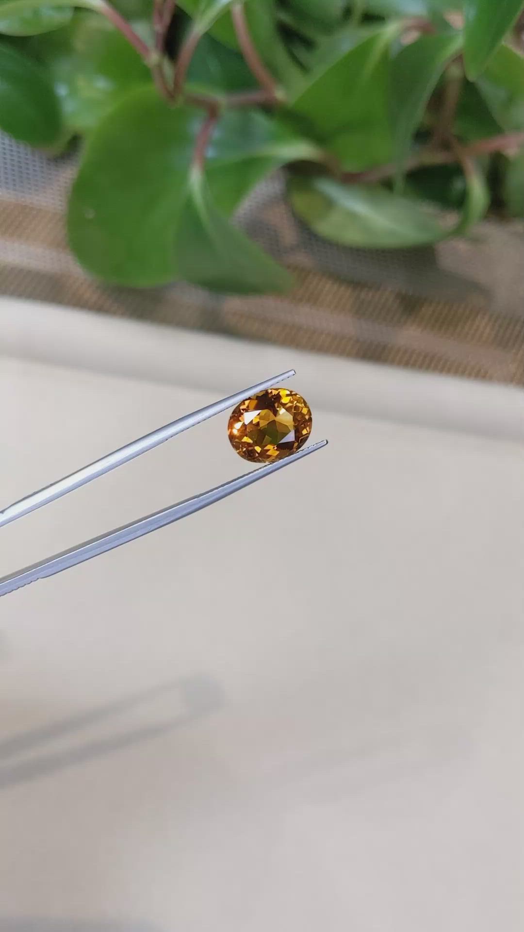 5.05 Ct. Madeira Citrine from Bolivia Size Video