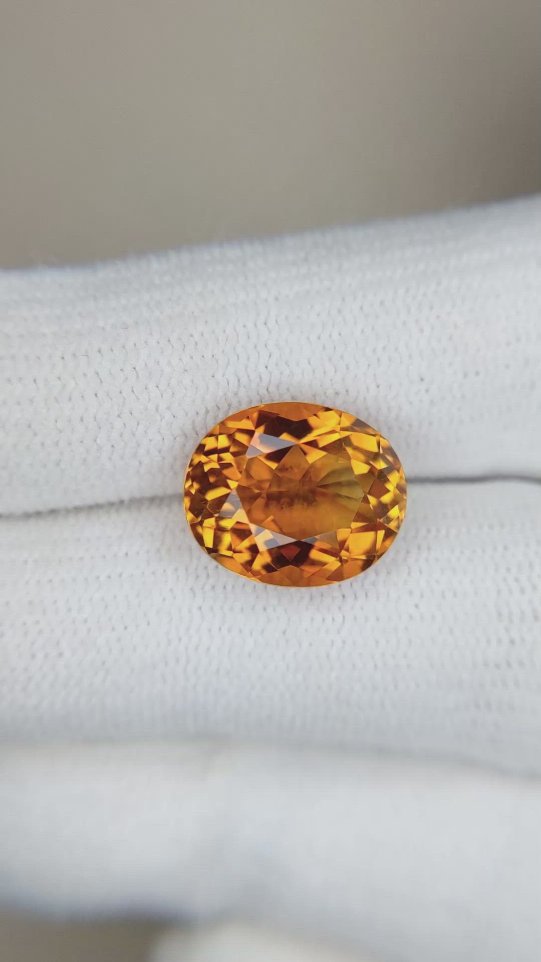 5.05 Ct. Madeira Citrine from Bolivia Size Video