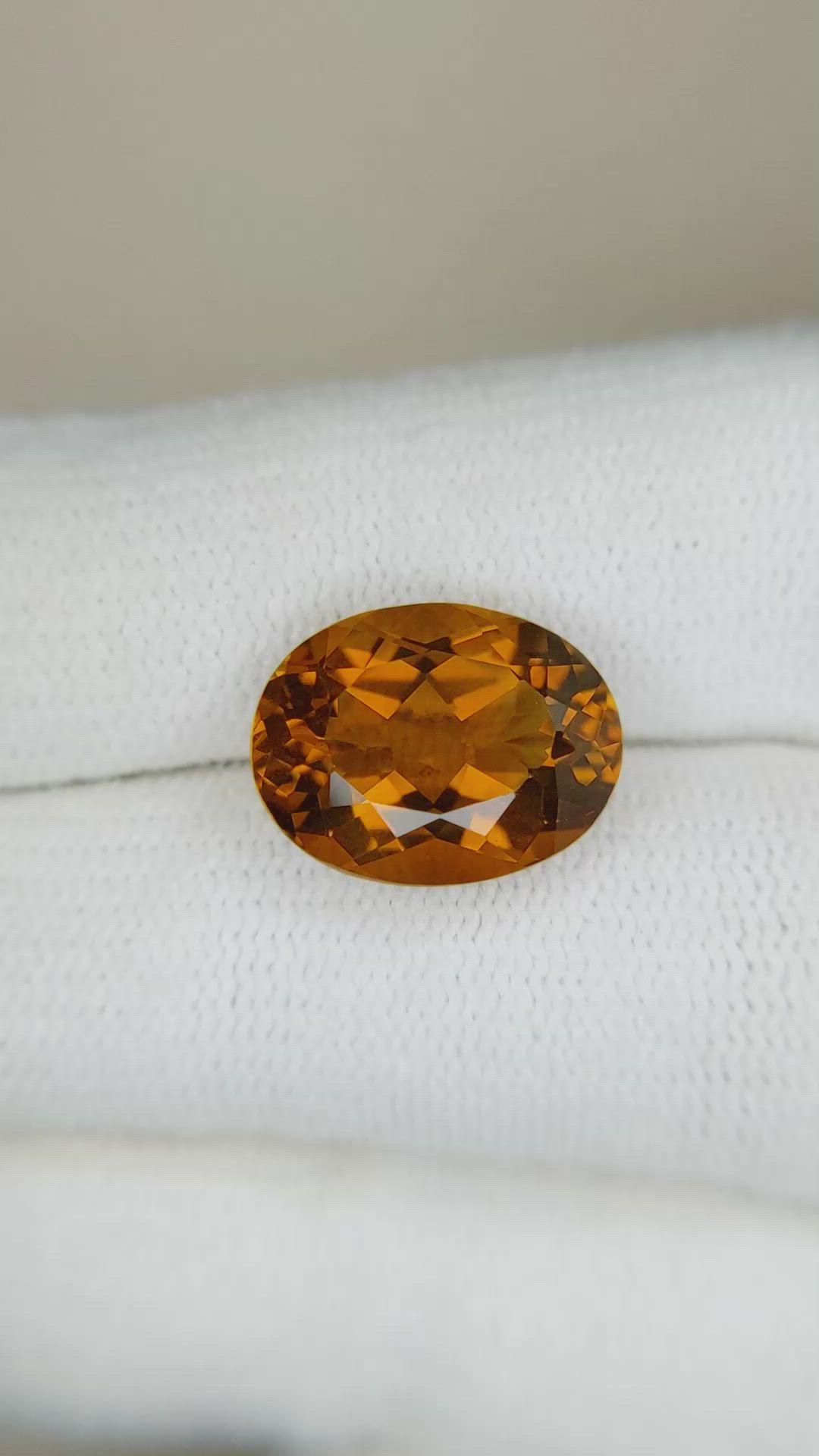5.17 Ct. Madeira Citrine from Bolivia Size Video