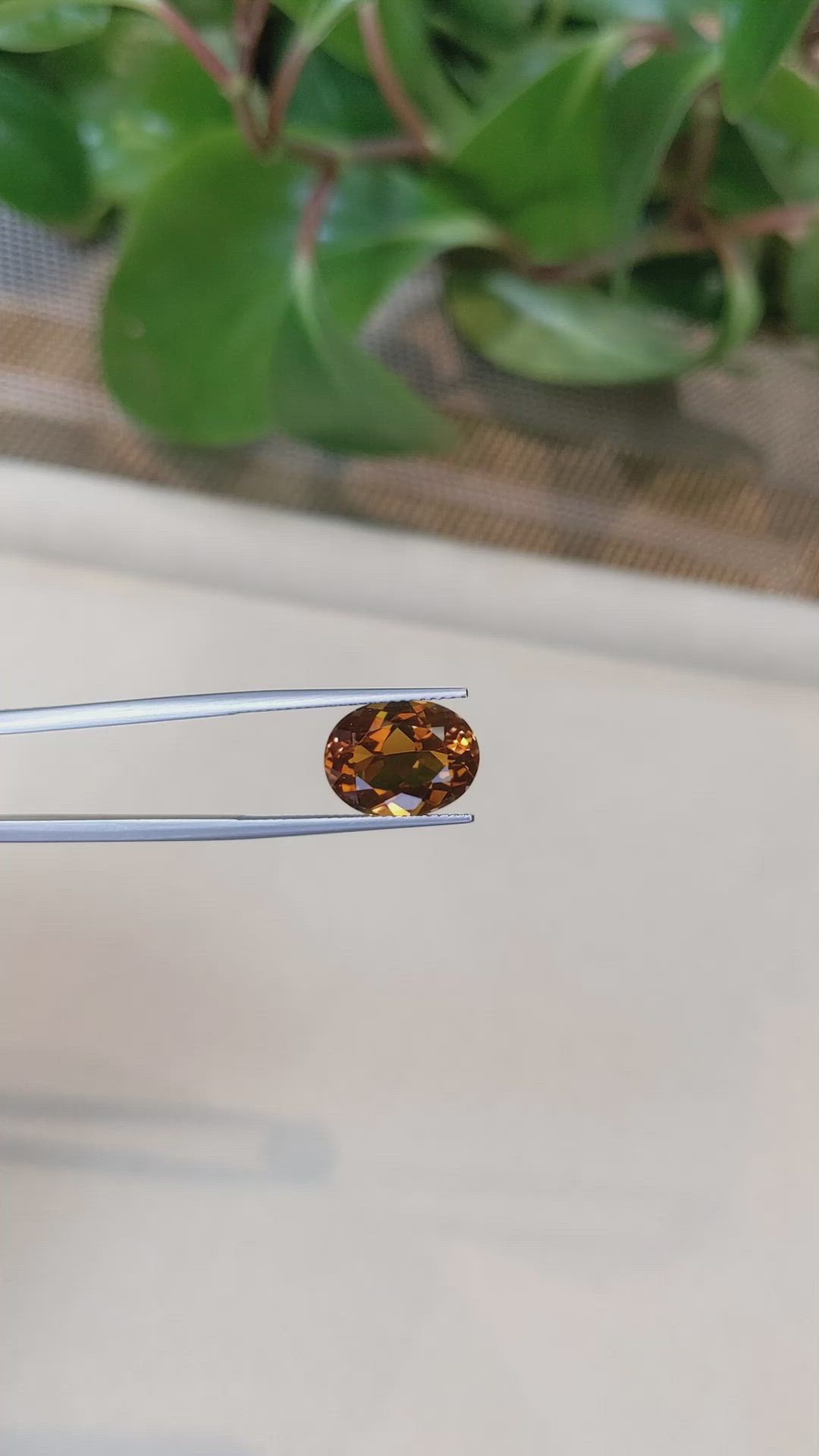 5.17 Ct. Madeira Citrine from Bolivia Size Video