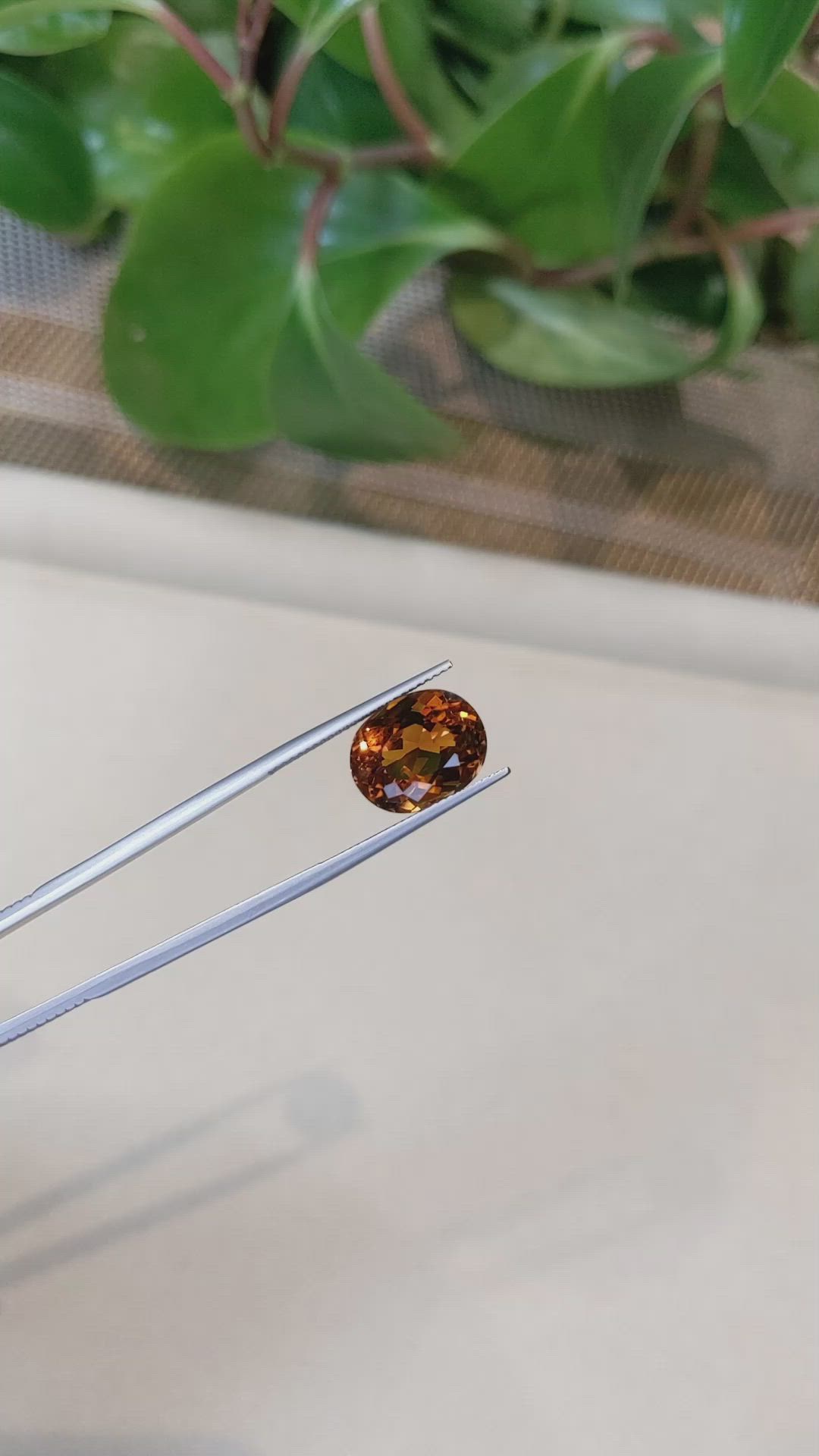 7.27 Ct. Madeira Citrine from Bolivia Size Video
