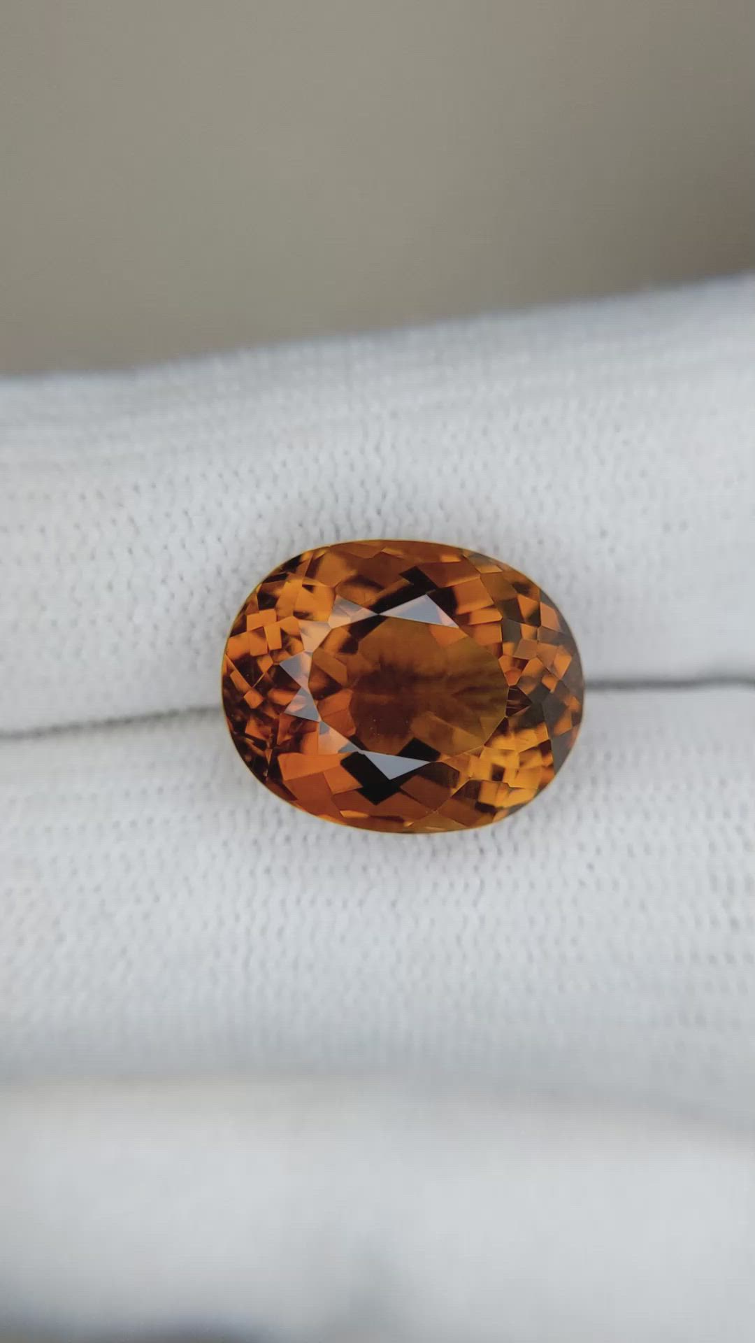 7.27 Ct. Madeira Citrine from Bolivia Size Video