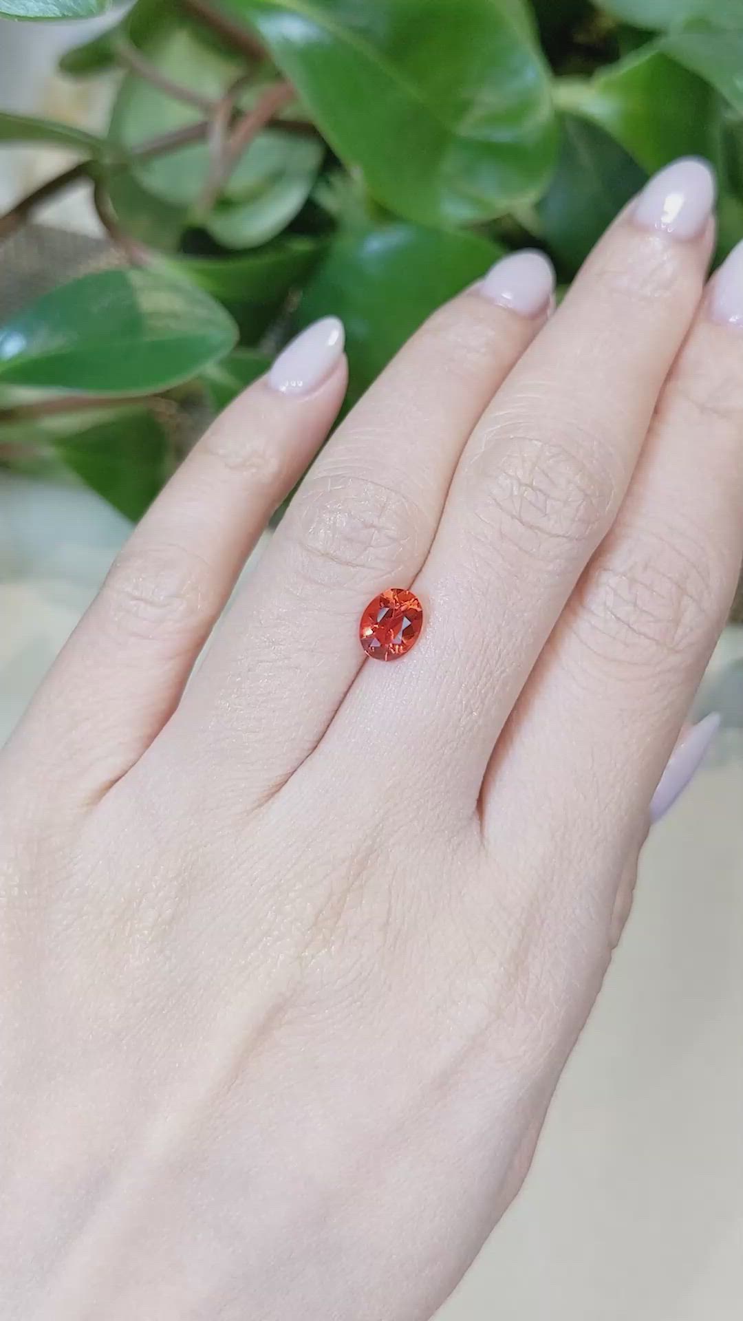 0.78 Ct. Fire Opal from Mexico Size Video