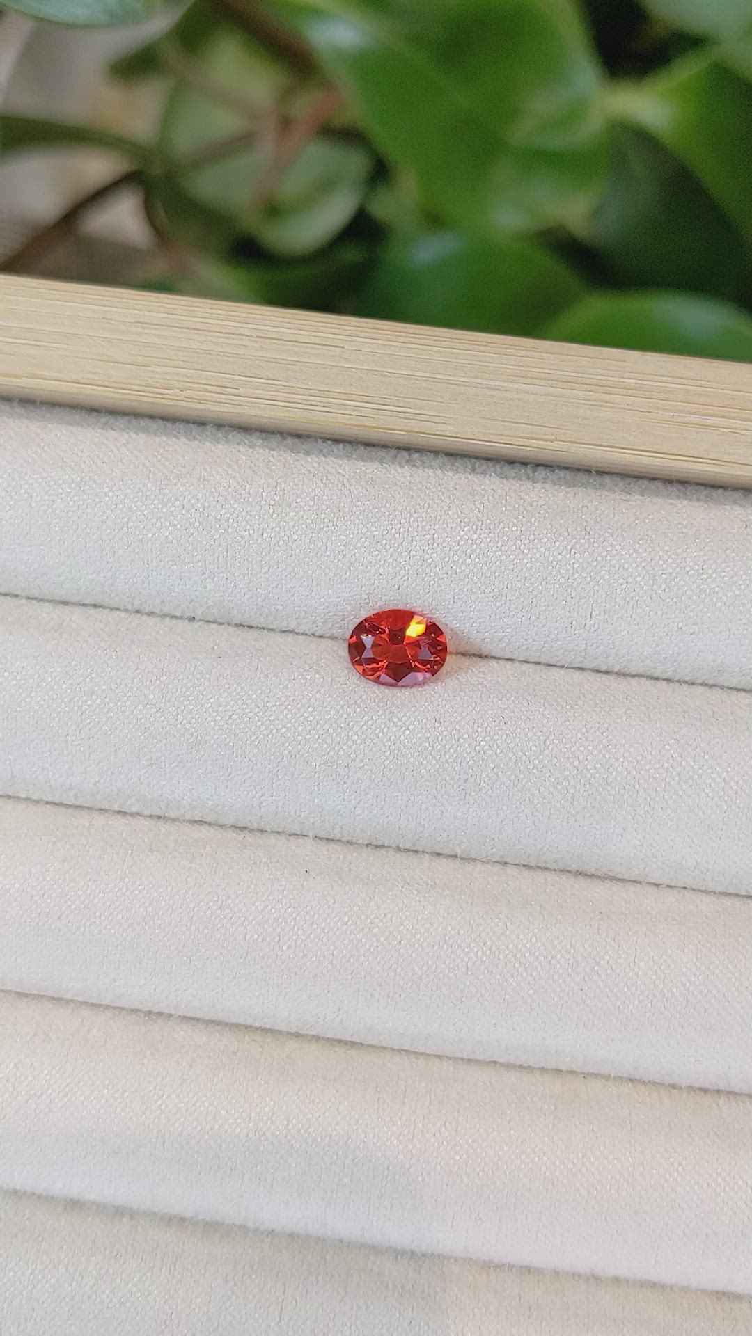 0.78 Ct. Fire Opal from Mexico Size Video