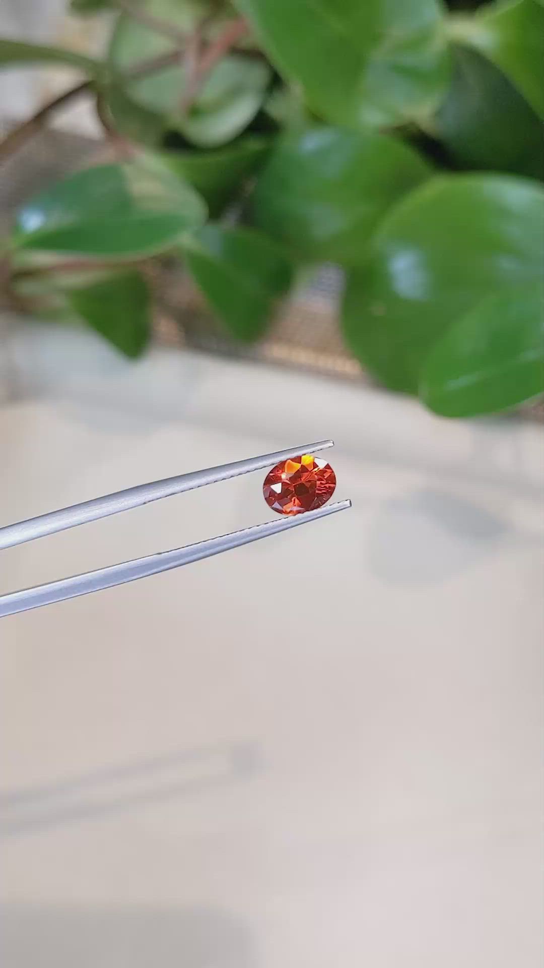 0.78 Ct. Fire Opal from Mexico Size Video