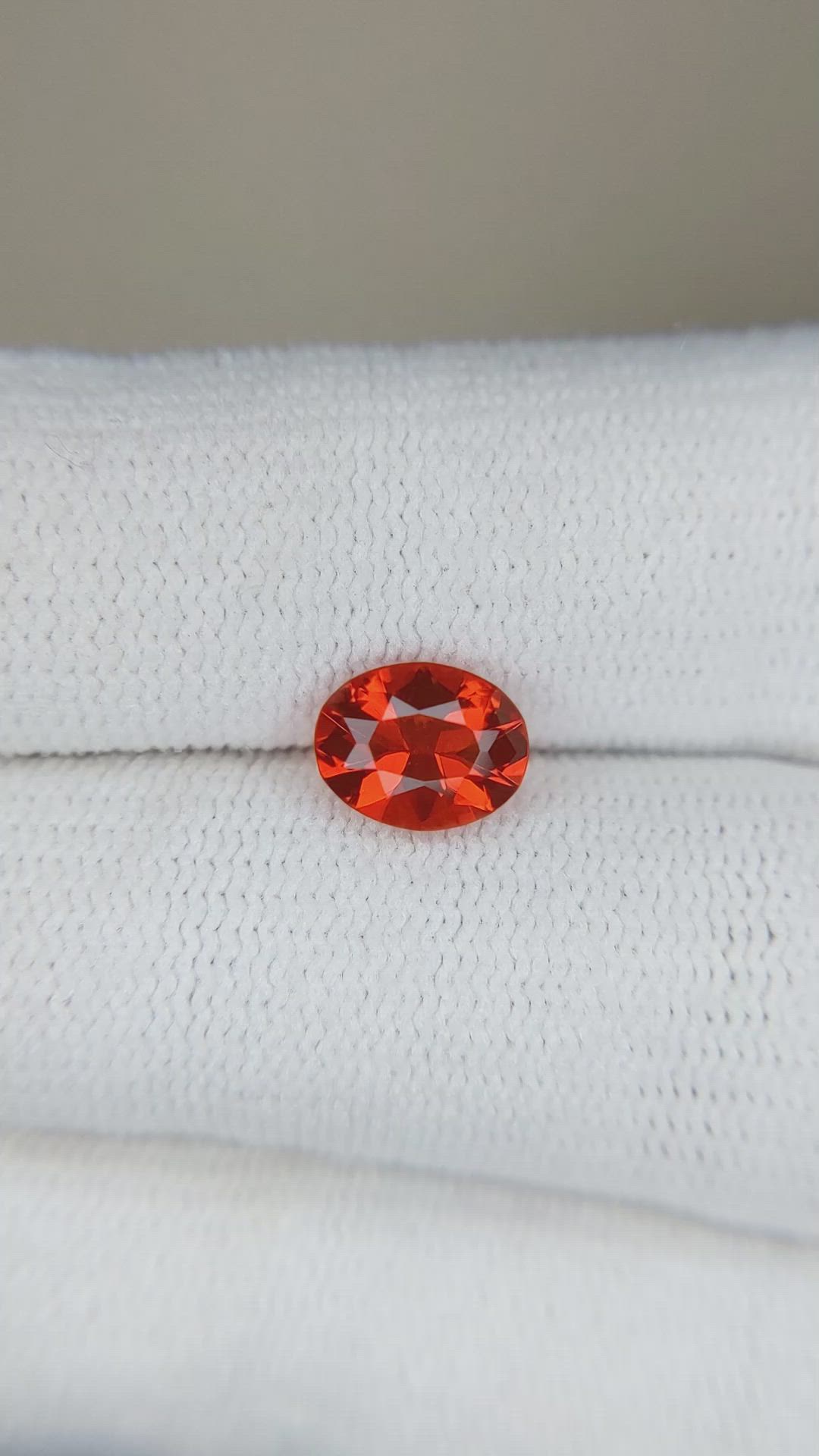 0.78 Ct. Fire Opal from Mexico Size Video