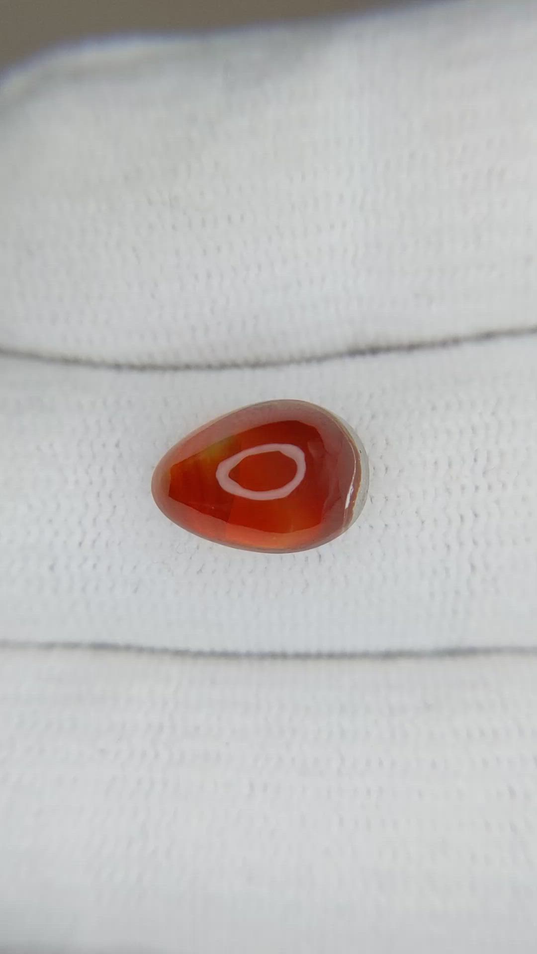2.45 Ct. Cabochon Fire Opal from Mexico Size Video