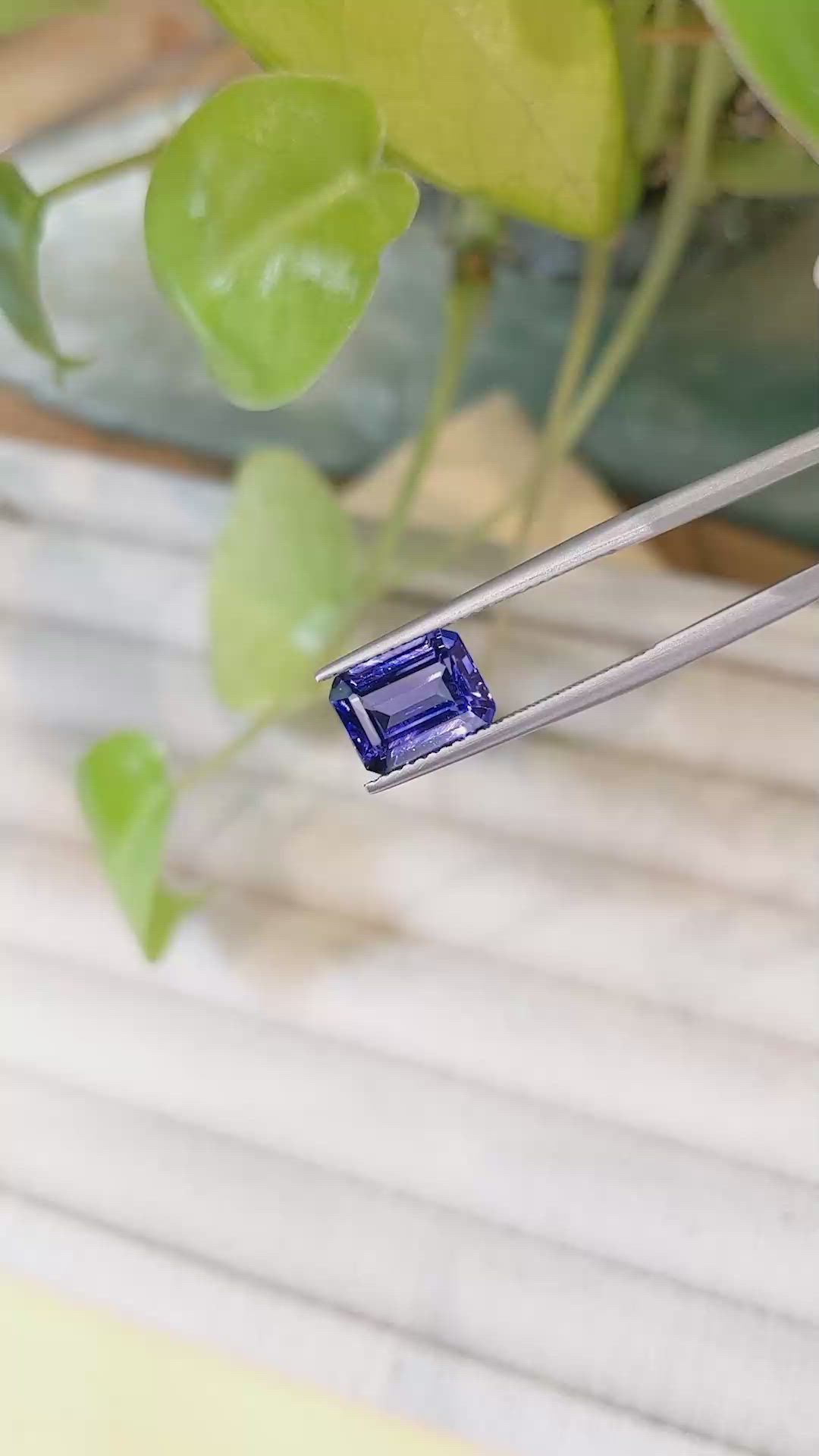 2.95 Ct. Violetish Blue Tanzanite from Tanzania Size Video