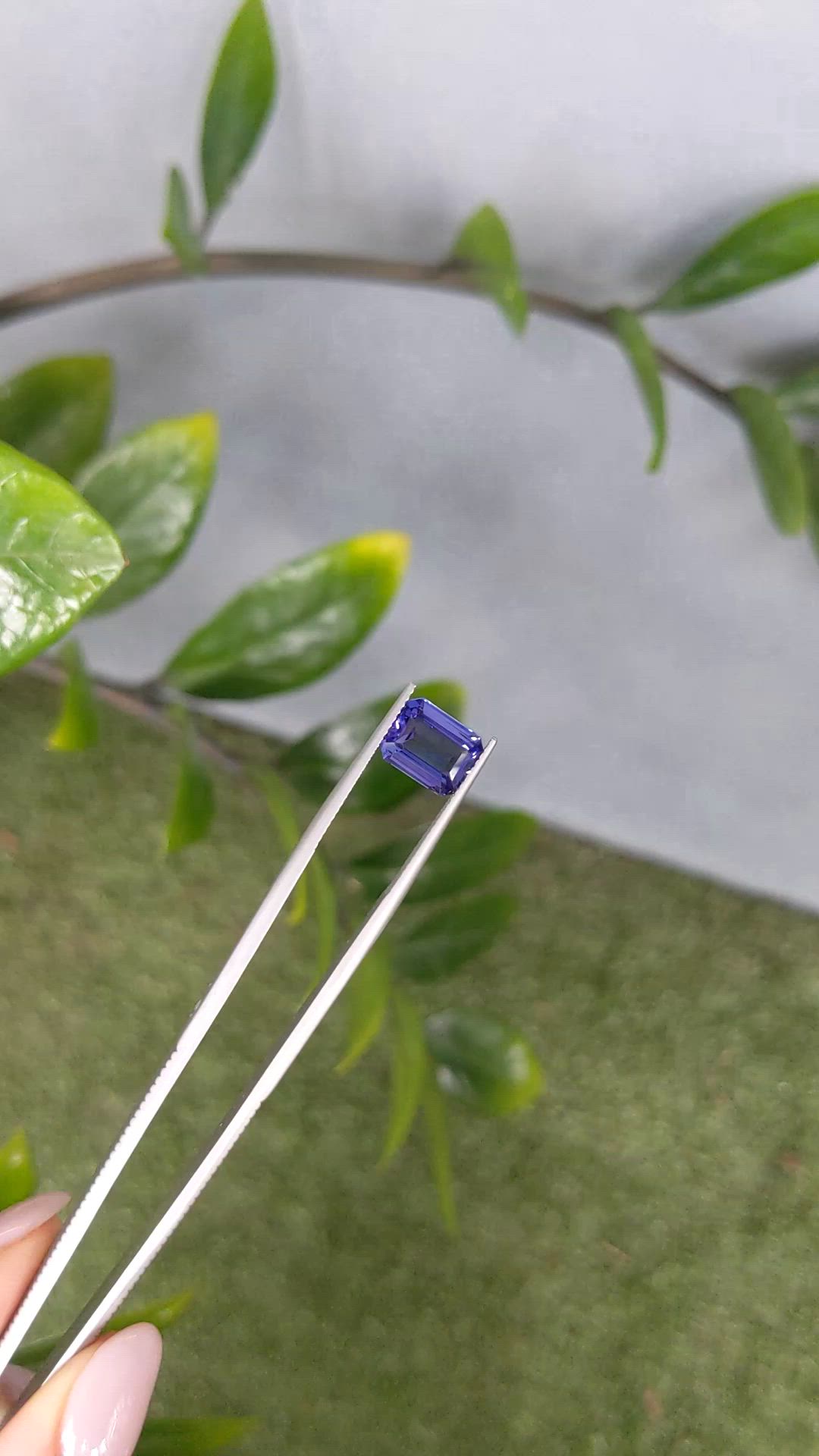 3.15 Ct. Violet Tanzanite from Tanzania Size Video