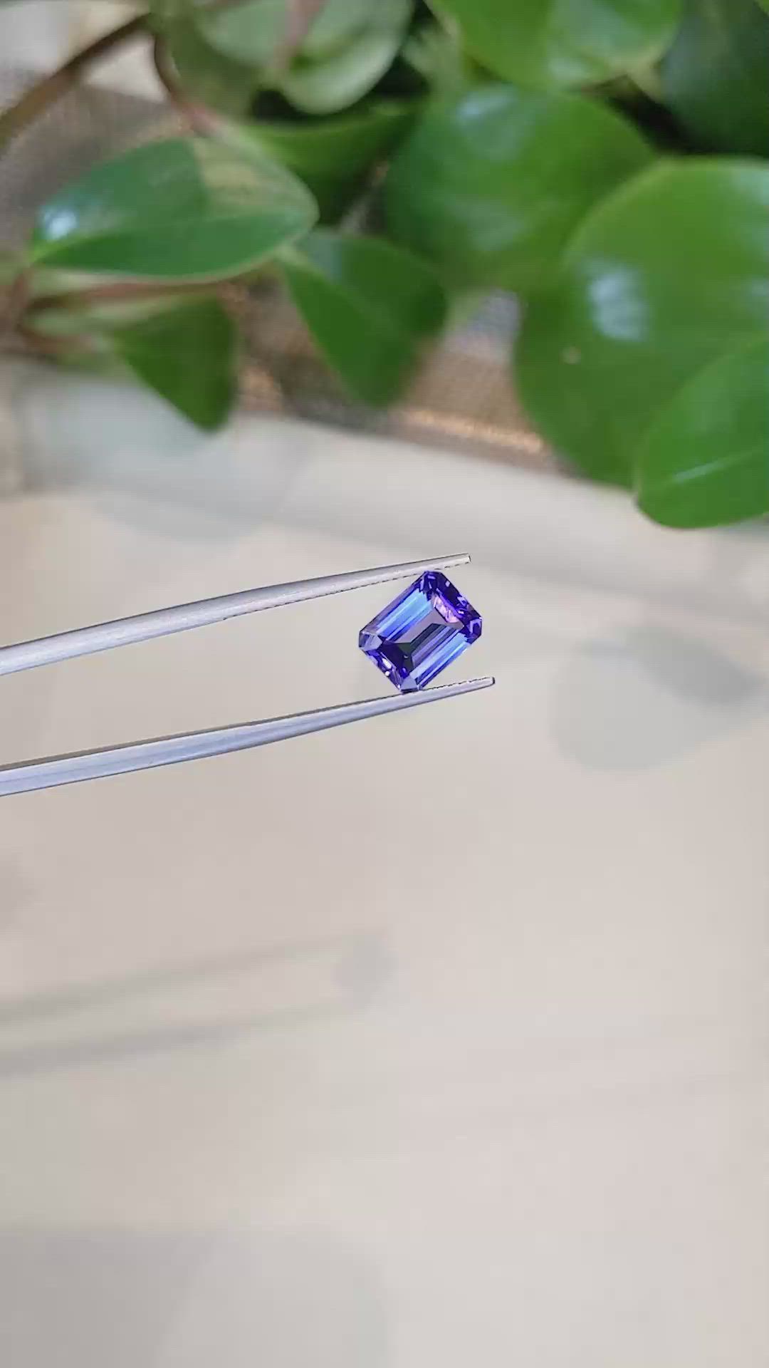 2.56 Ct. Tanzanite from Tanzania Size Video