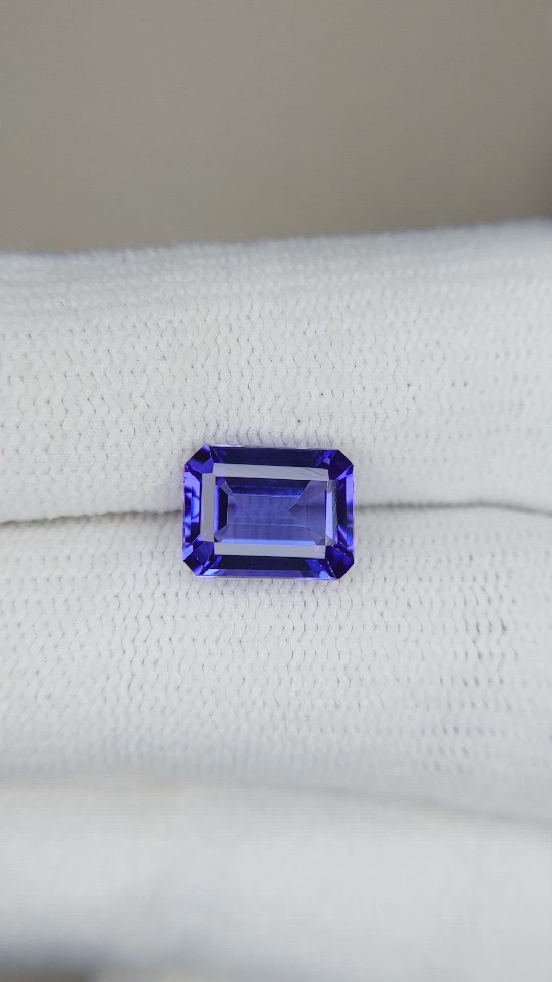 2.56 Ct. Tanzanite from Tanzania Size Video