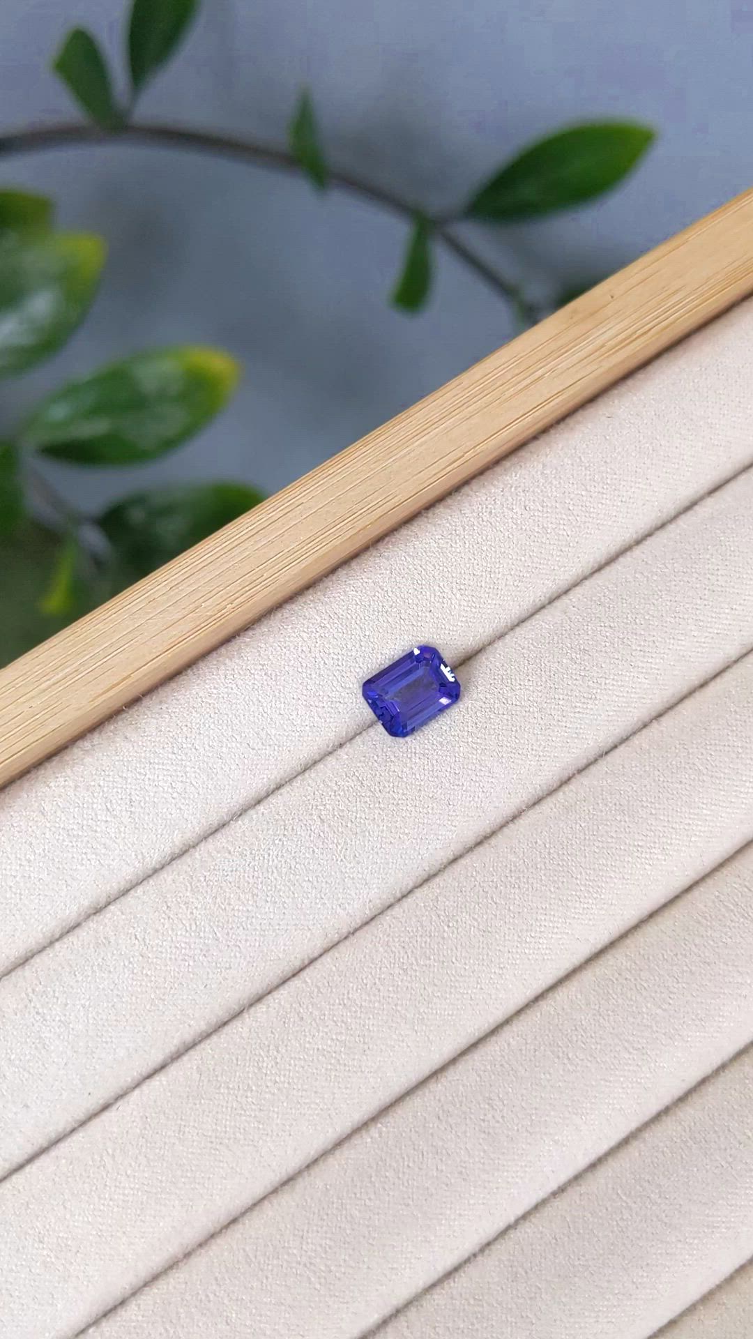 2.13 Ct. Violetish Blue Tanzanite from Tanzania Size Video