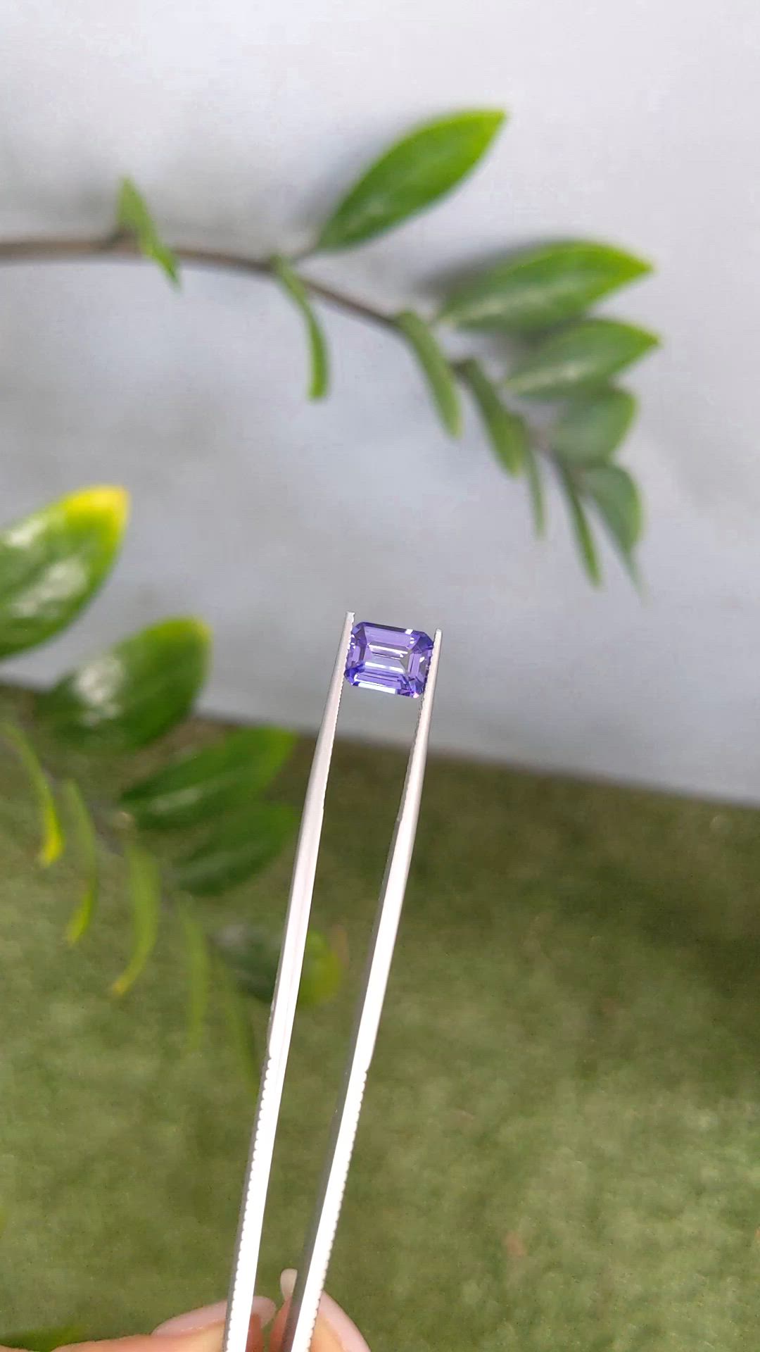 2.13 Ct. Violetish Blue Tanzanite from Tanzania Size Video