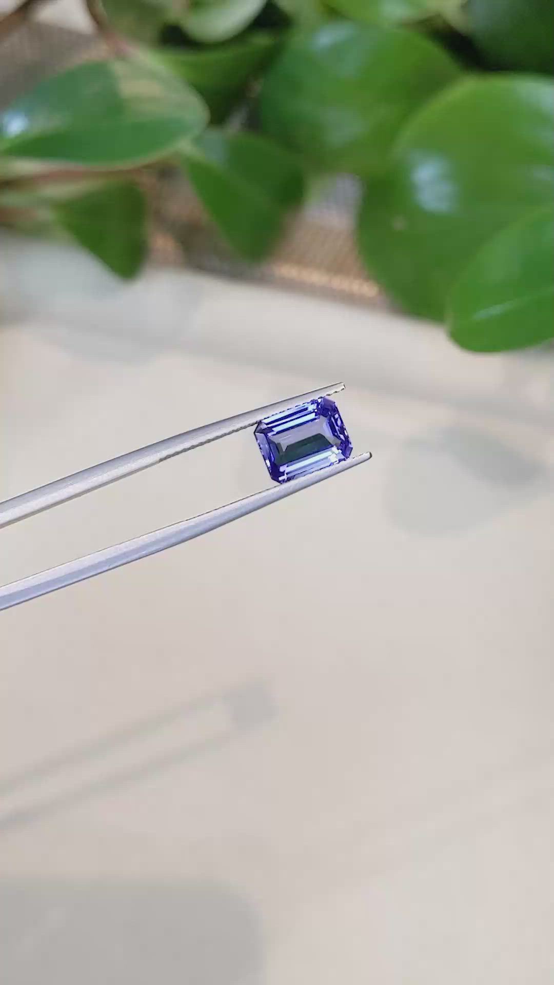 2.46 Ct. Tanzanite from Tanzania Size Video
