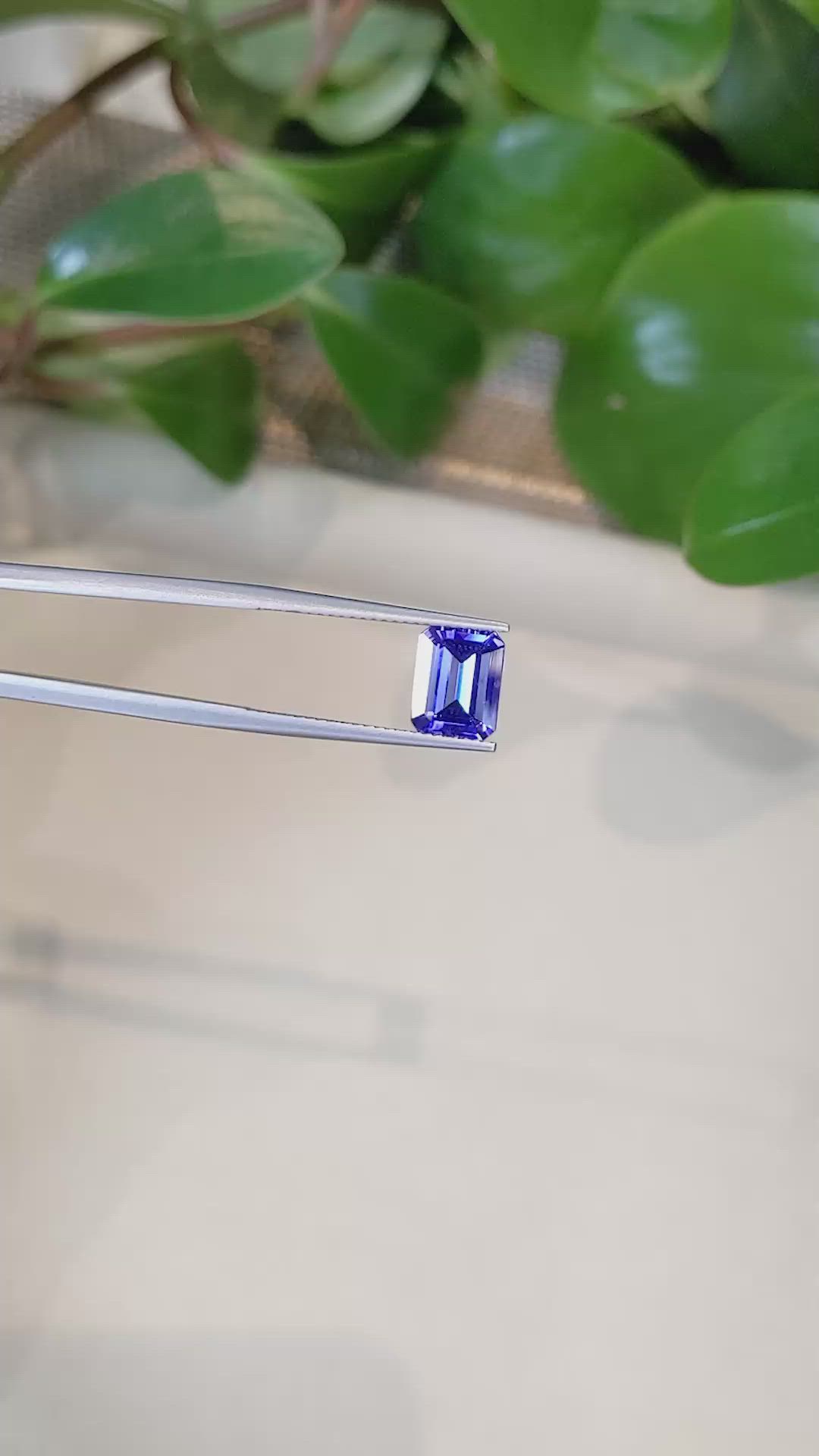 2.36 Ct. Tanzanite from Tanzania Size Video