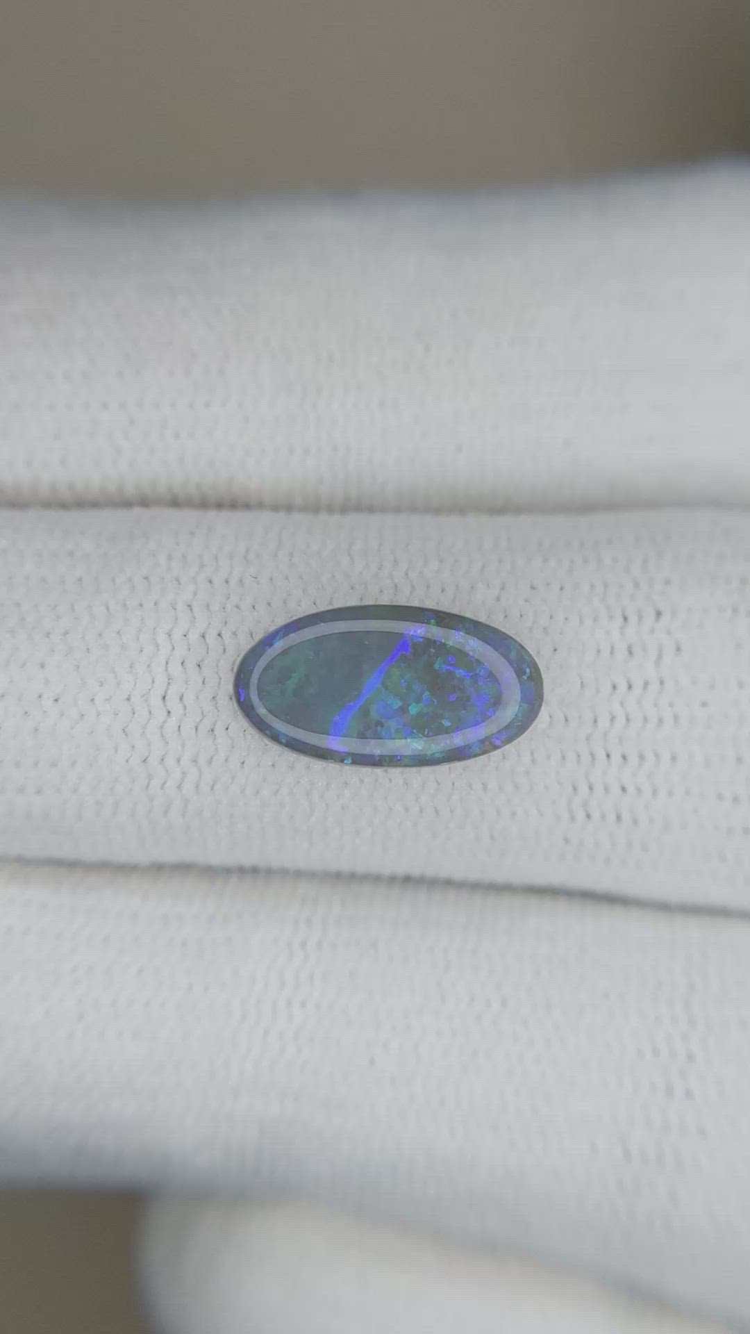 1.45 Ct. Cabochon Black Opal from Australia Size Video