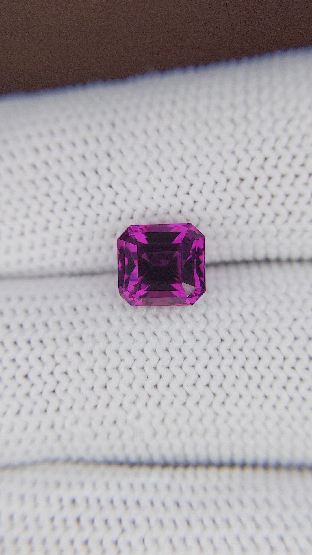 3.12 Ct. Purplish Pink Rhodolite Garnet from Tanzania Size Video
