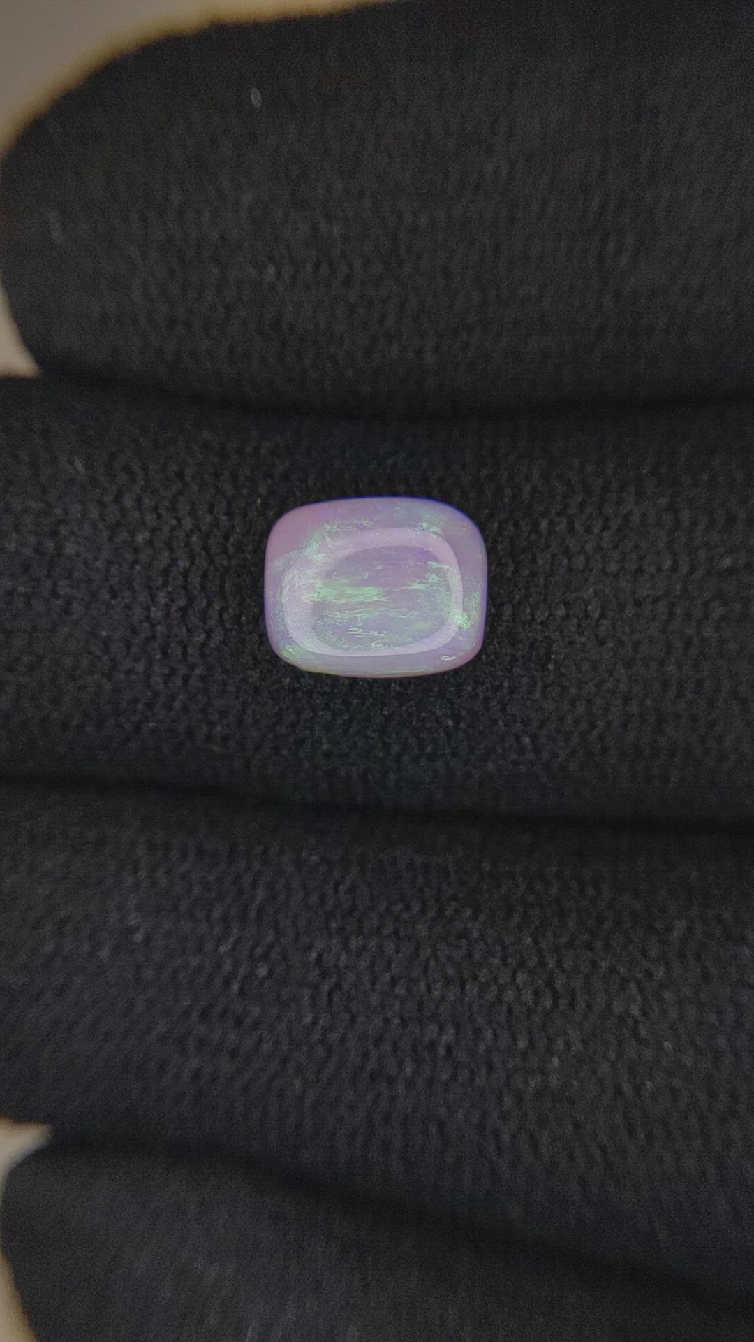 1.31 Ct. Cabochon White Opal from Australia Size Video