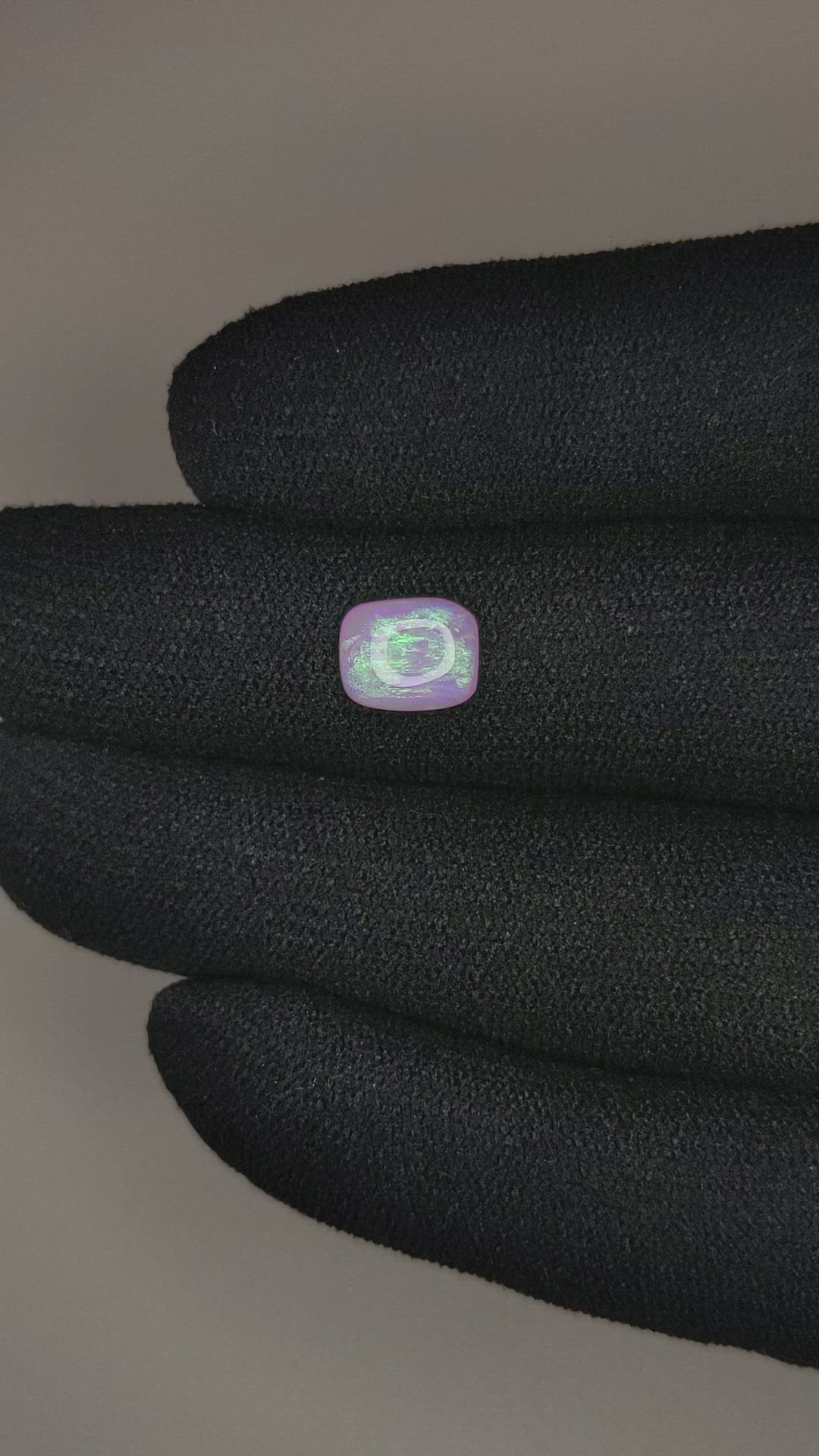 1.31 Ct. Cabochon White Opal from Australia Size Video