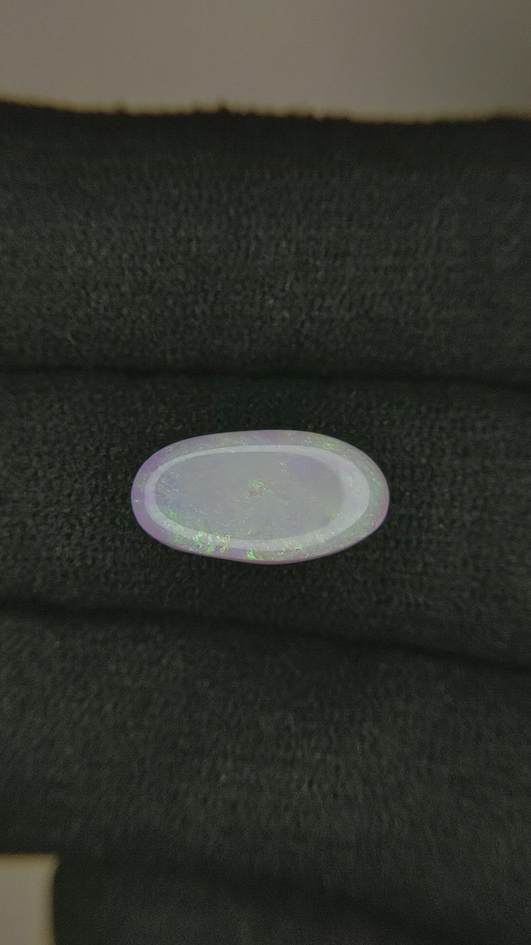 2.42 Ct. Cabochon White Opal from Australia Size Video