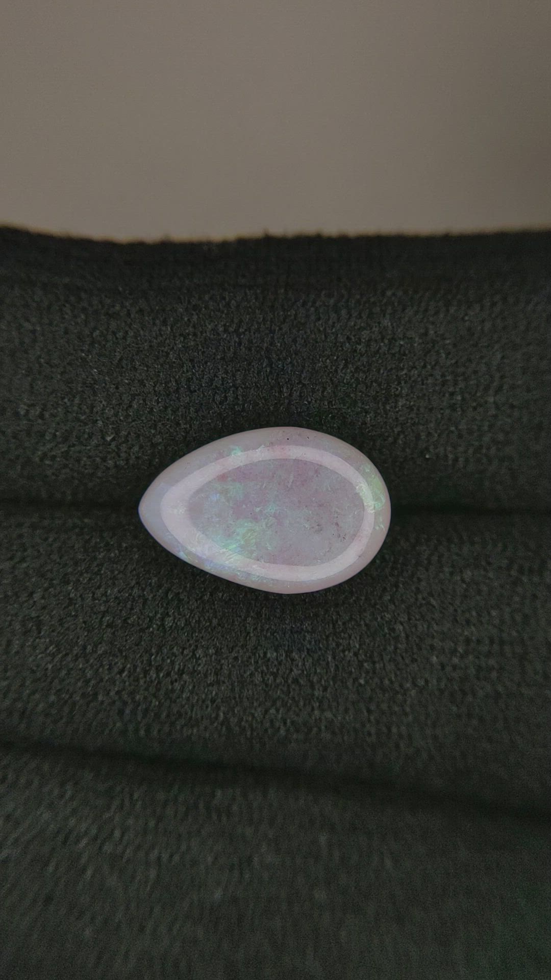 2.64 Ct. Cabochon White Opal from Australia Size Video