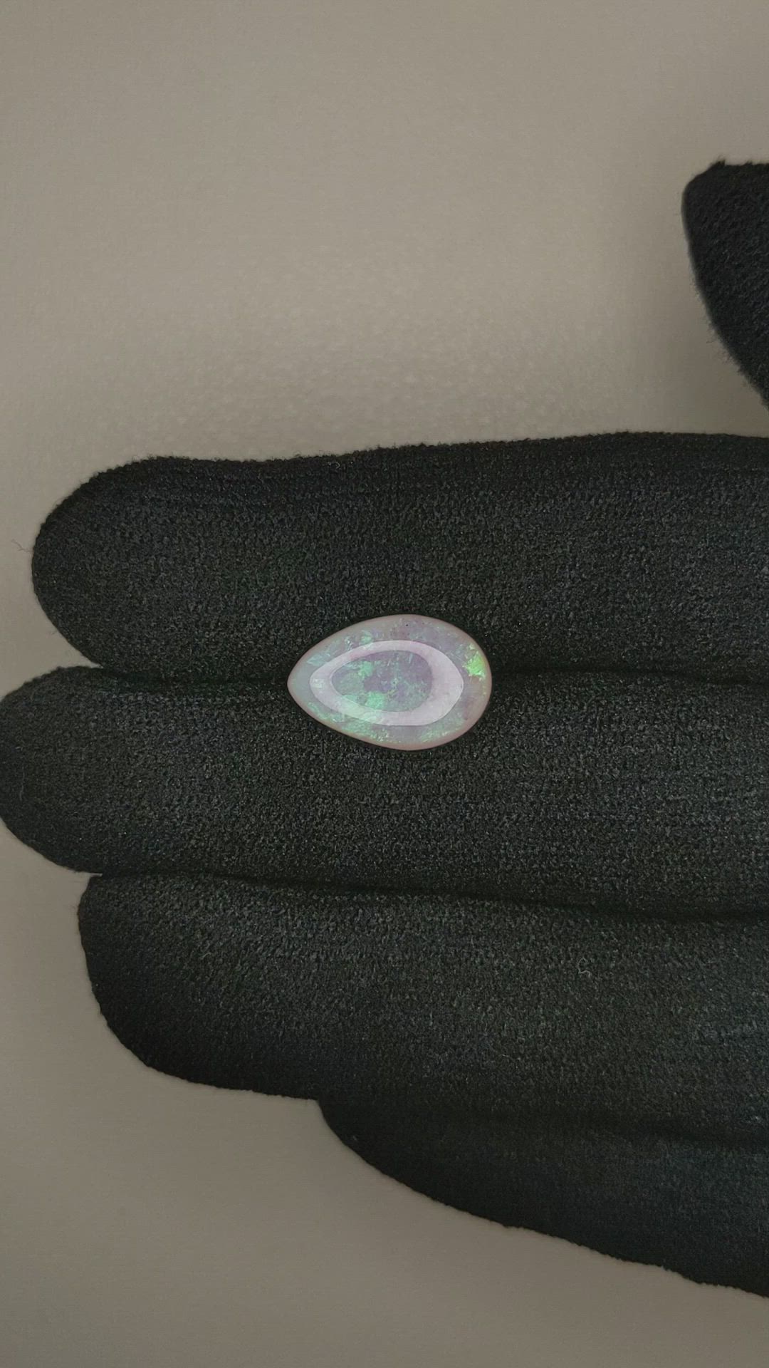 2.64 Ct. Cabochon White Opal from Australia Size Video