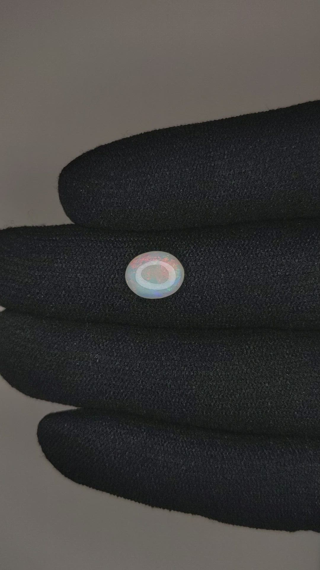 1.47 Ct. Cabochon Black Opal from Australia Size Video