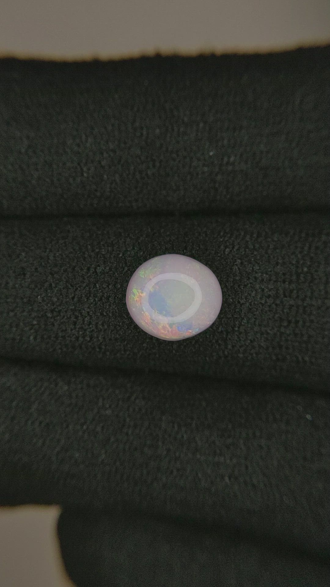 1.52 Ct. Cabochon White Opal from Australia Size Video