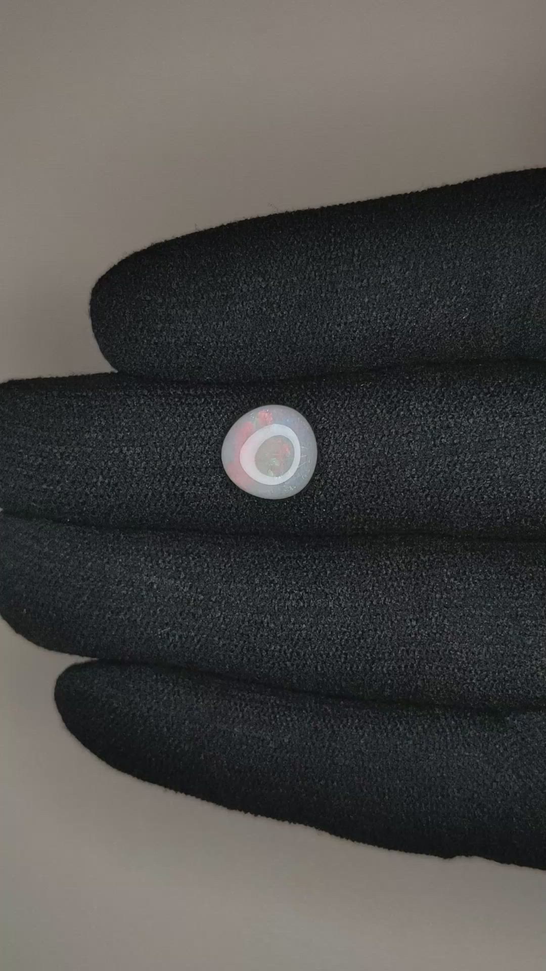1.68 Ct. Cabochon White Opal from Australia Size Video