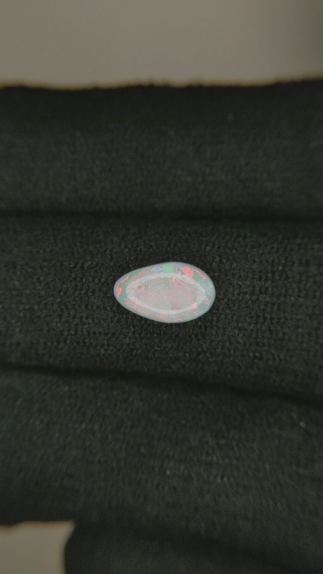 0.80 Ct. Cabochon White Opal from Australia Size Video