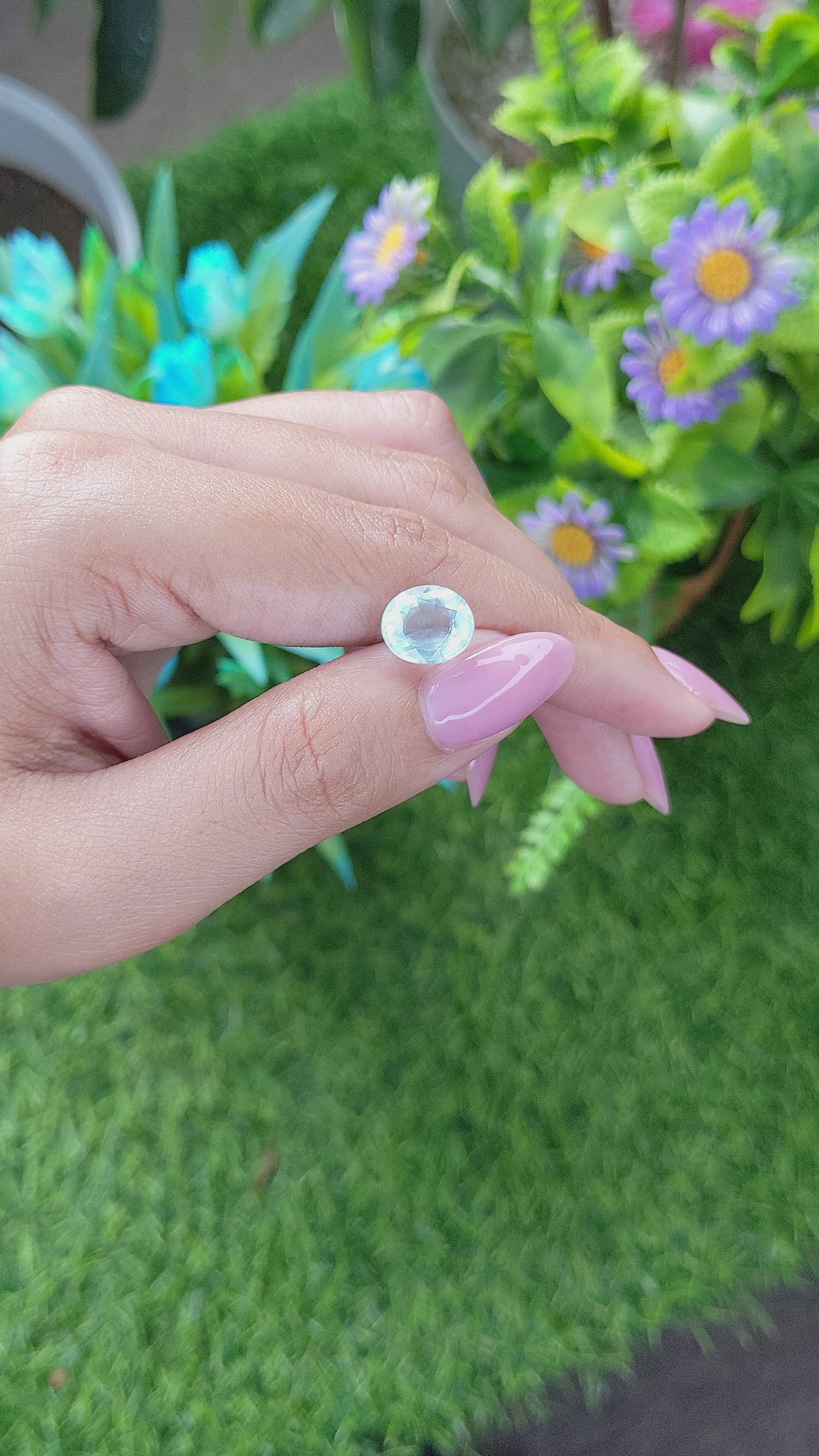 2.69 Ct. Aquamarine from Madagascar Size Video