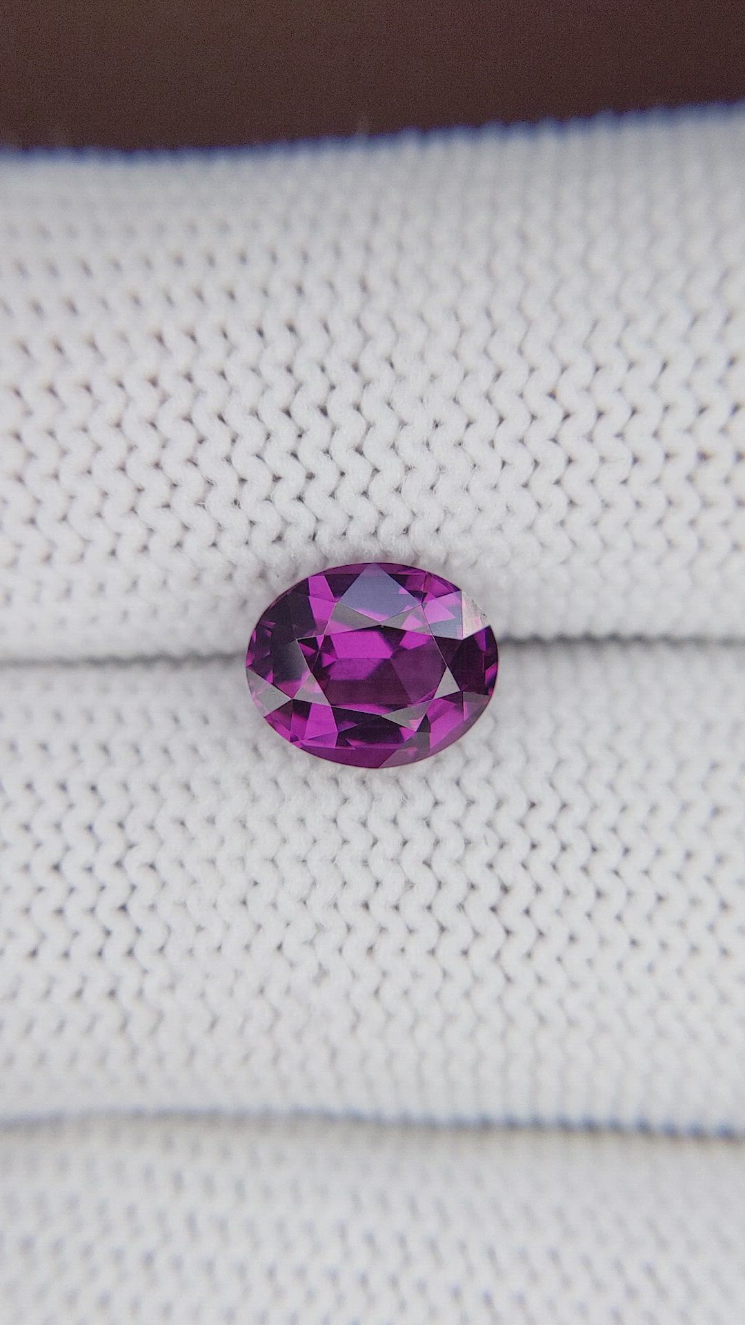 2.52 Ct. Pinkish Purple Rhodolite Garnet from Tanzania Size Video