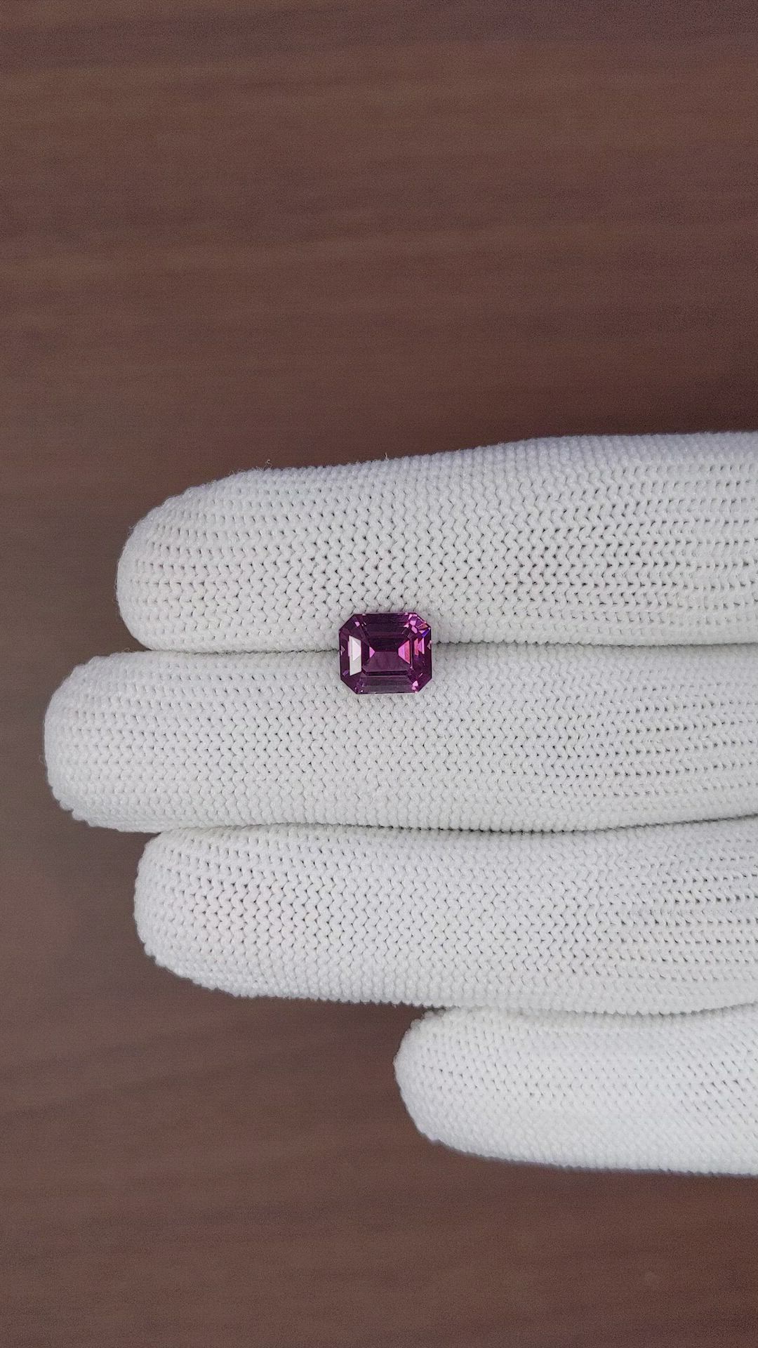 3.08 Ct. Pinkish Purple Rhodolite Garnet from Tanzania Size Video