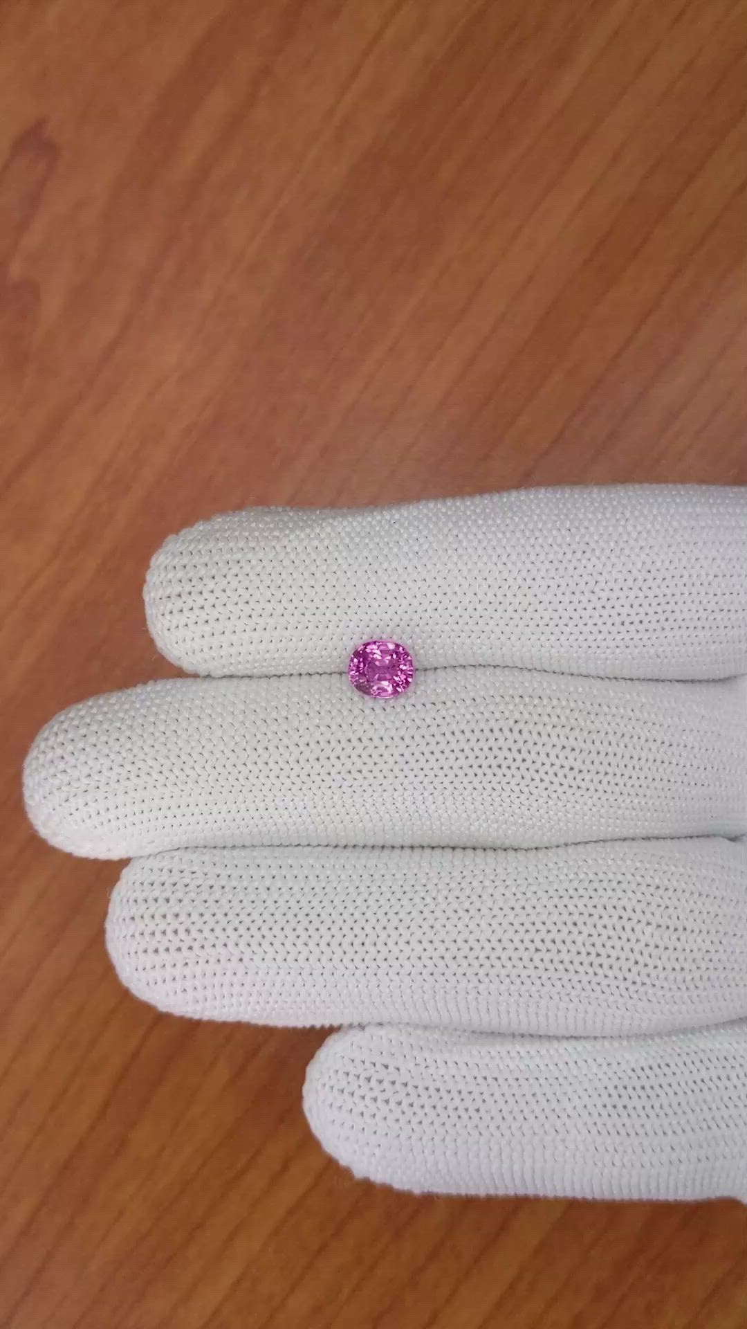 1.16 Ct. Spinel from Ceylon (Sri Lanka) Size Video