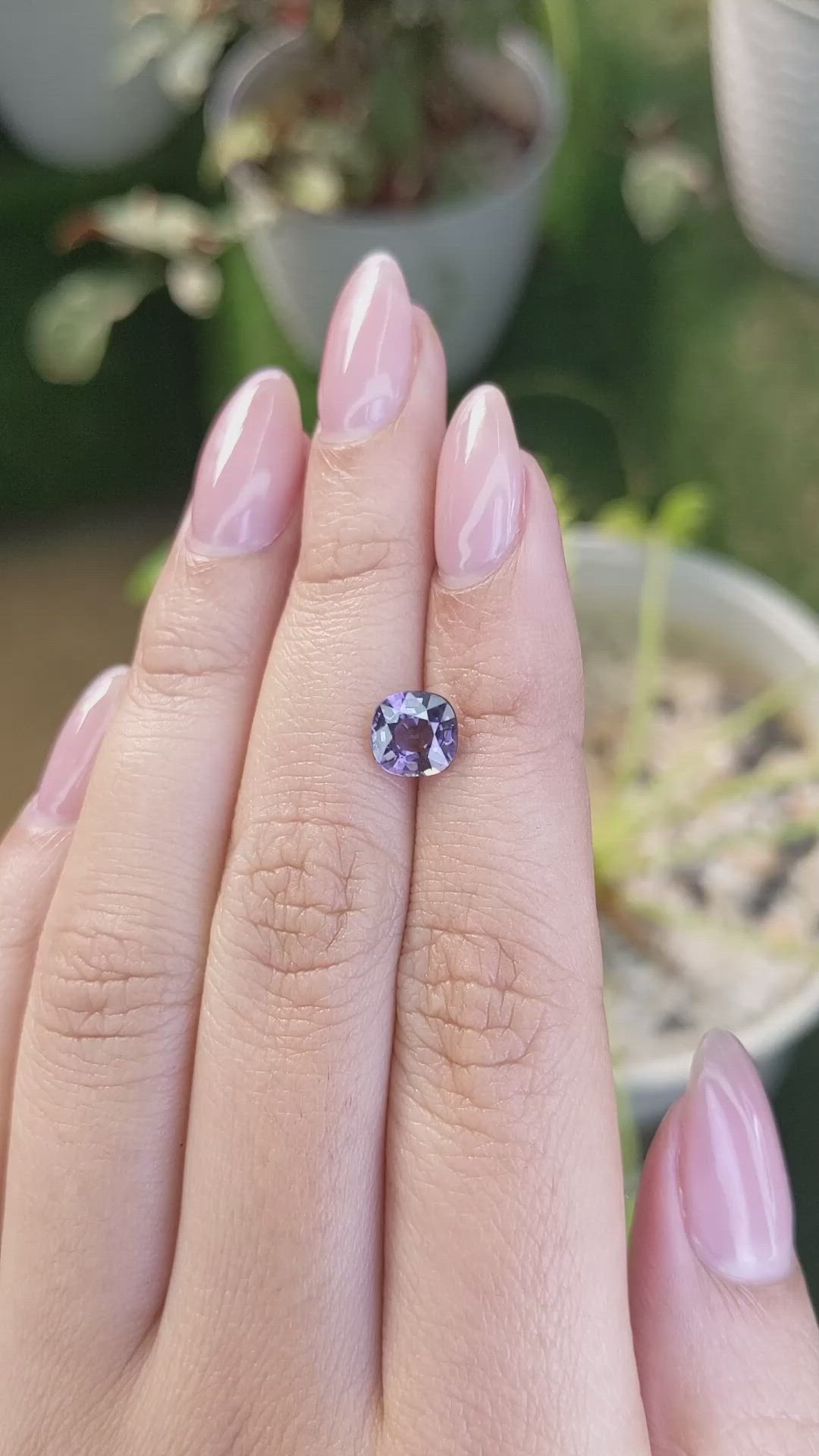 1.69 Ct. Spinel from Ceylon (Sri Lanka) Size Video