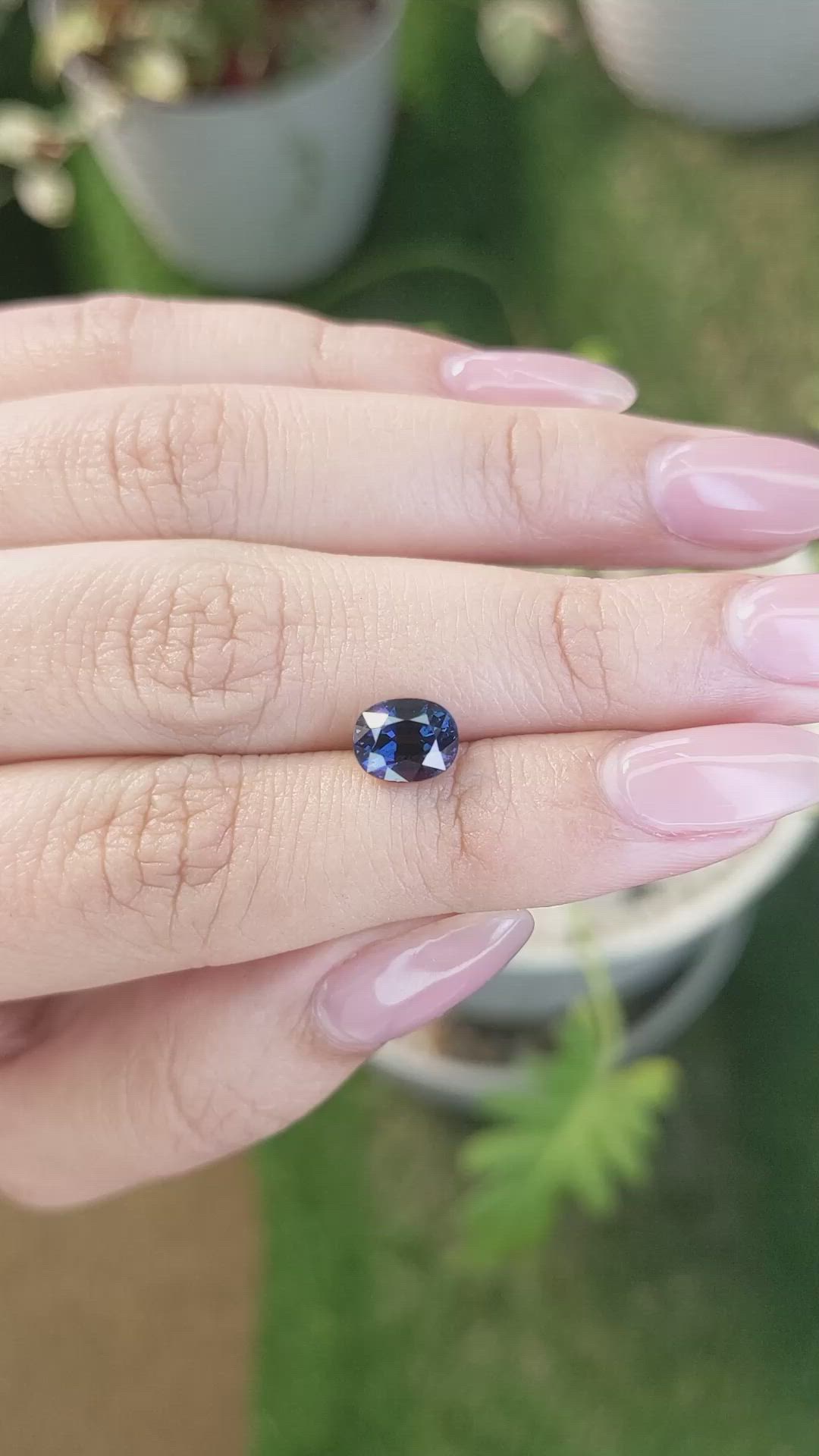 2.04 Ct. Cobalt Spinel from Ceylon (Sri Lanka) Size Video