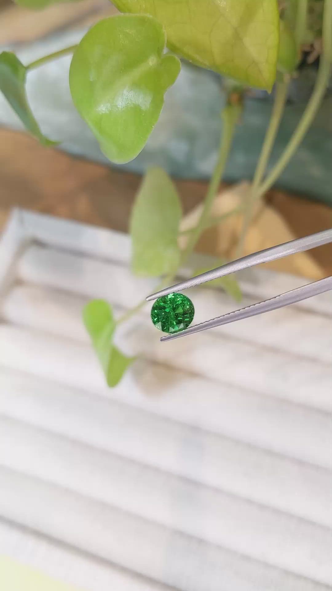 2.00 Ct. Tsavorite Garnet from Tanzania Size Video
