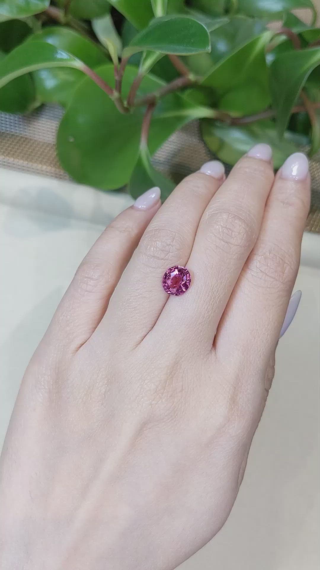 2.15 Ct. Pink Spinel from Tanzania Size Video