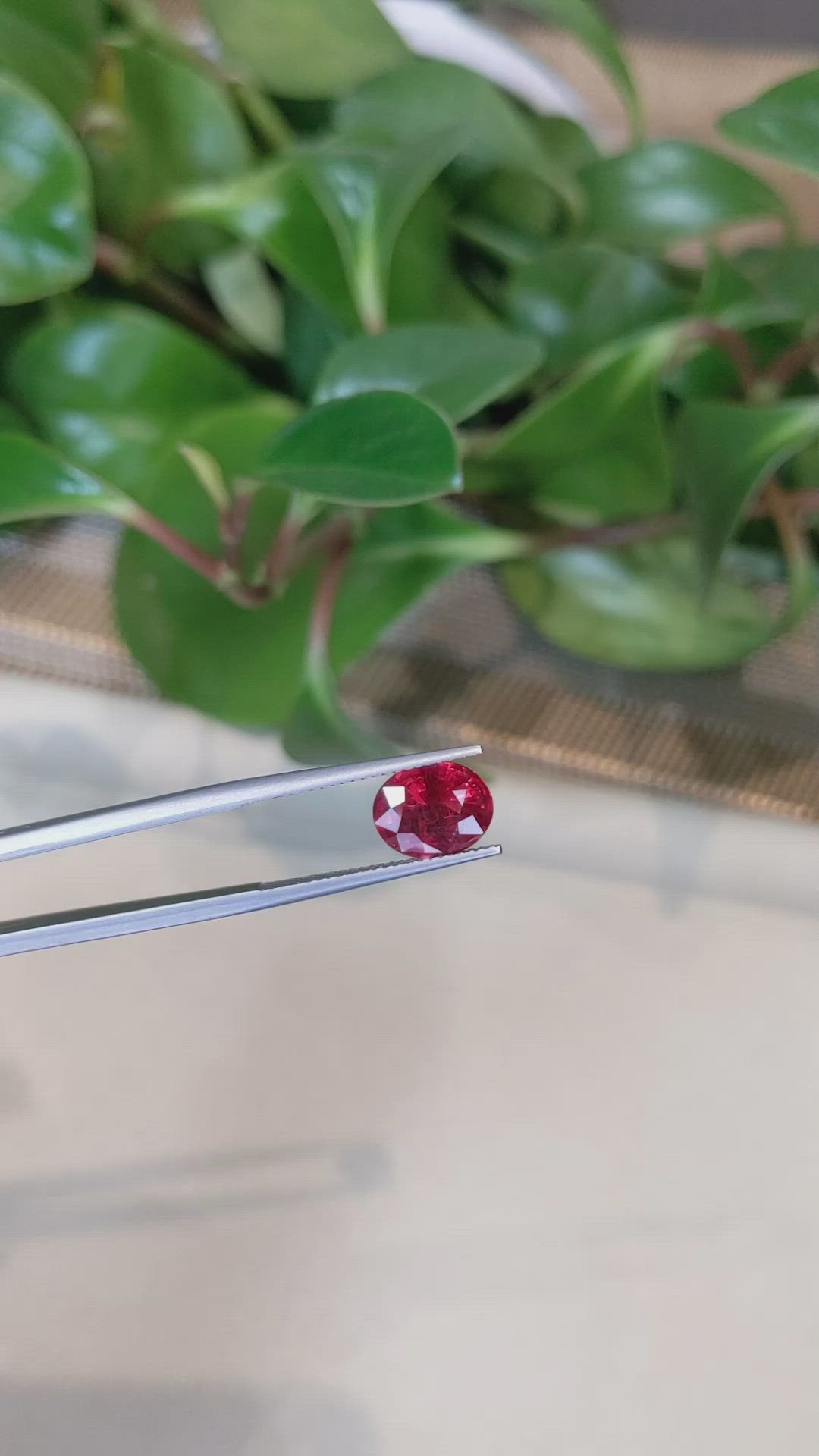 2.75 Ct. Red Spinel from Tanzania Size Video